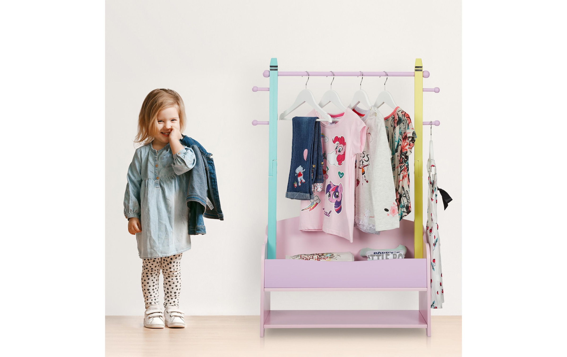 relaxdays Kleiderständer »für Kinder 71 x 100.5 cm«