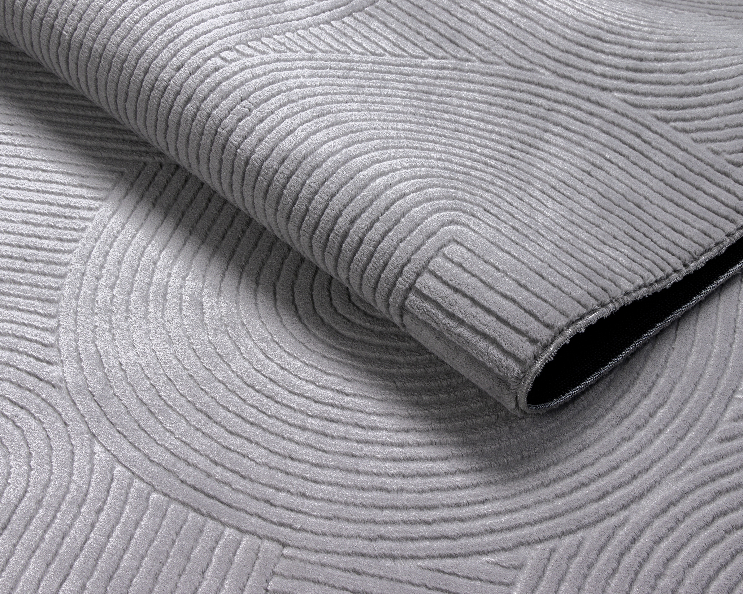 GOODproduct Tapis design »Zoelle 3D Optik/Hoch-Tief Effekt« Rectangulaire 8 mm Höhe mit Anti-Rutsch-Rücken, angenehm weich, Teppich Wohnzimmer Boho Design