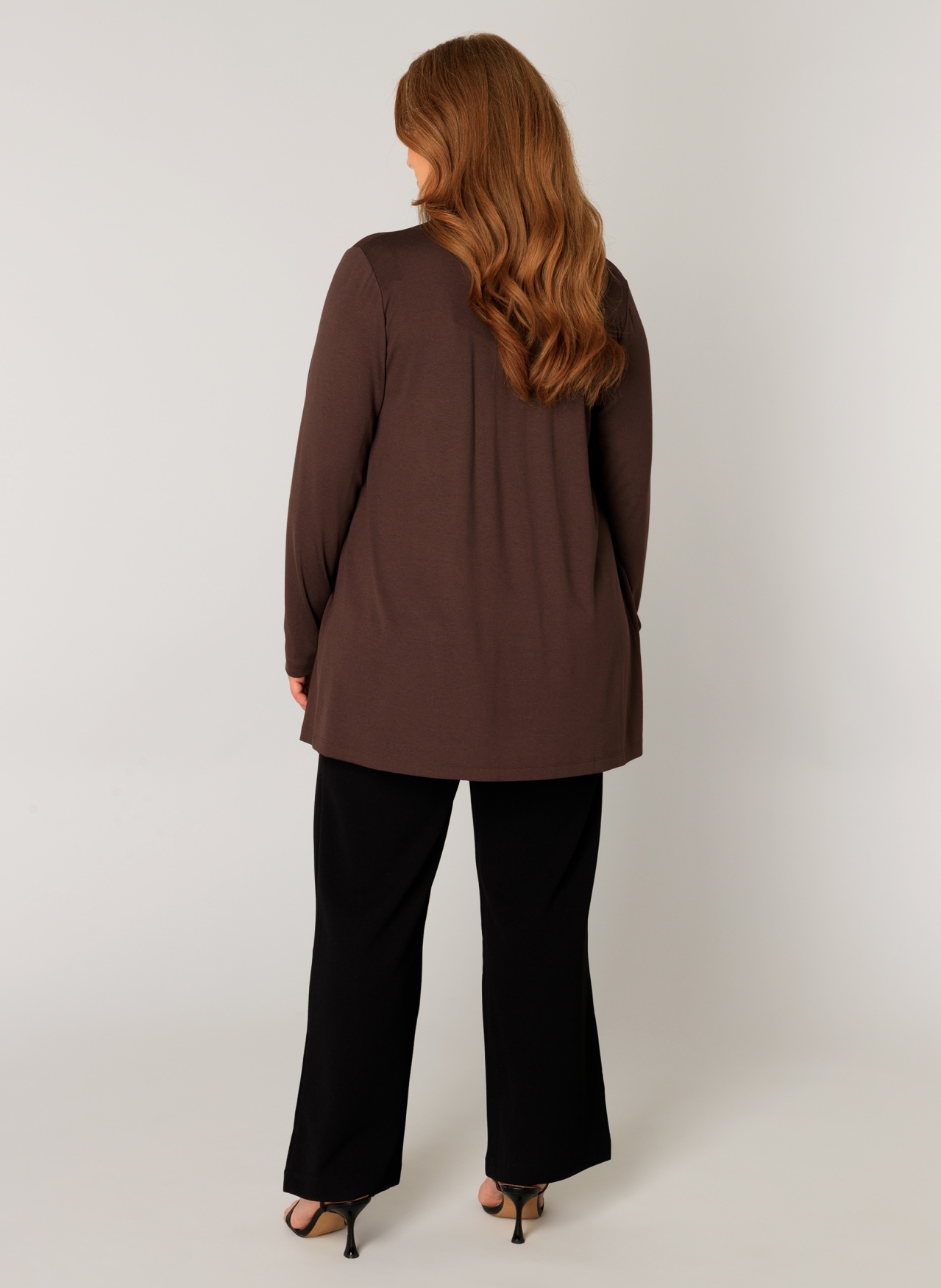 Base Level Curvy Strickjacke »Ayla«, im verschlusslosen Design