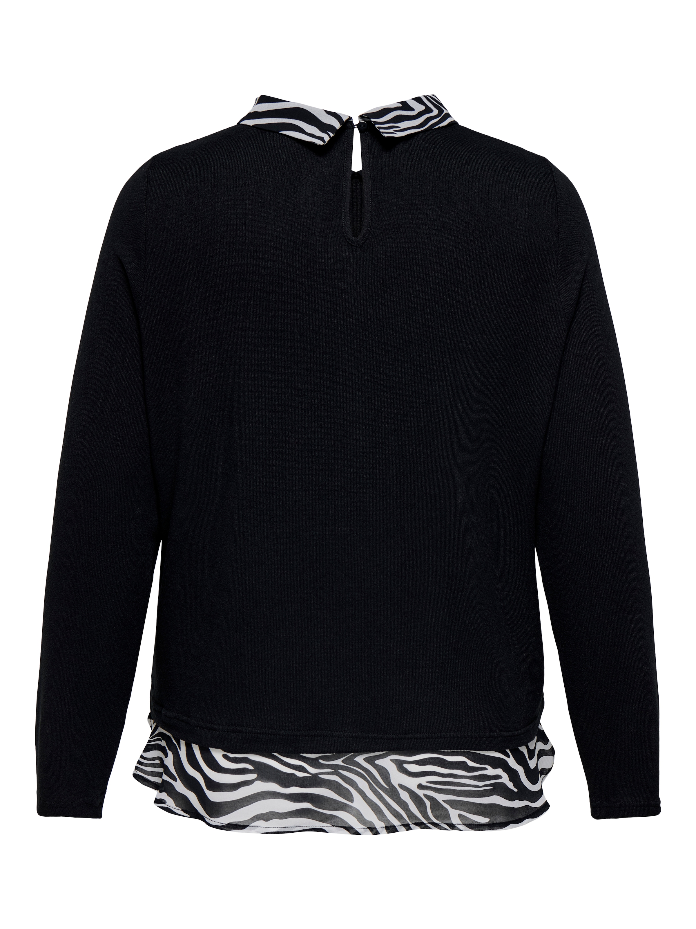 ONLY CARMAKOMA Blusenshirt »CARALBA LS MIX TOP JRS«