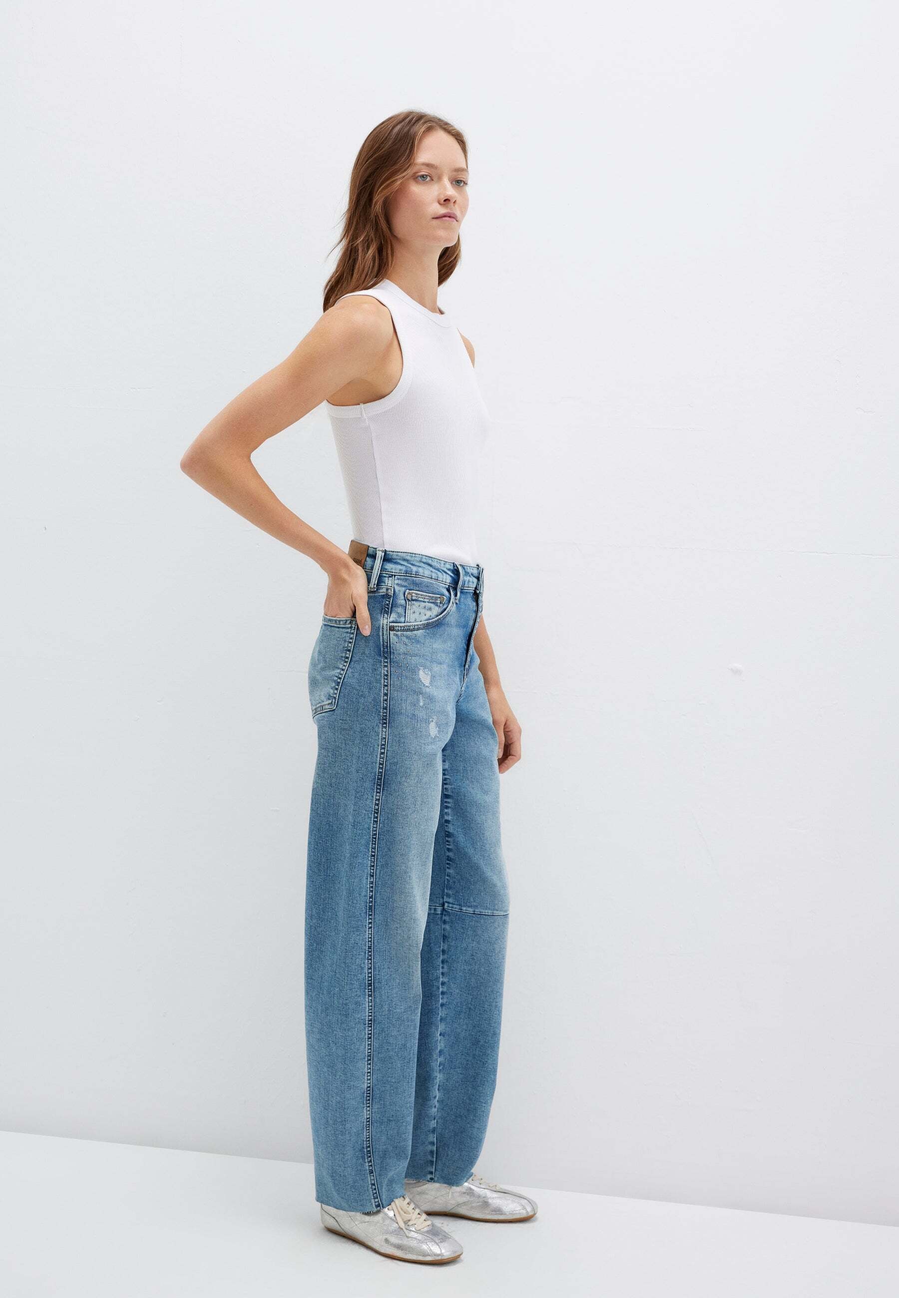 Mavi Boyfriend-Jeans »Mavi Jeans Leila With Cut«