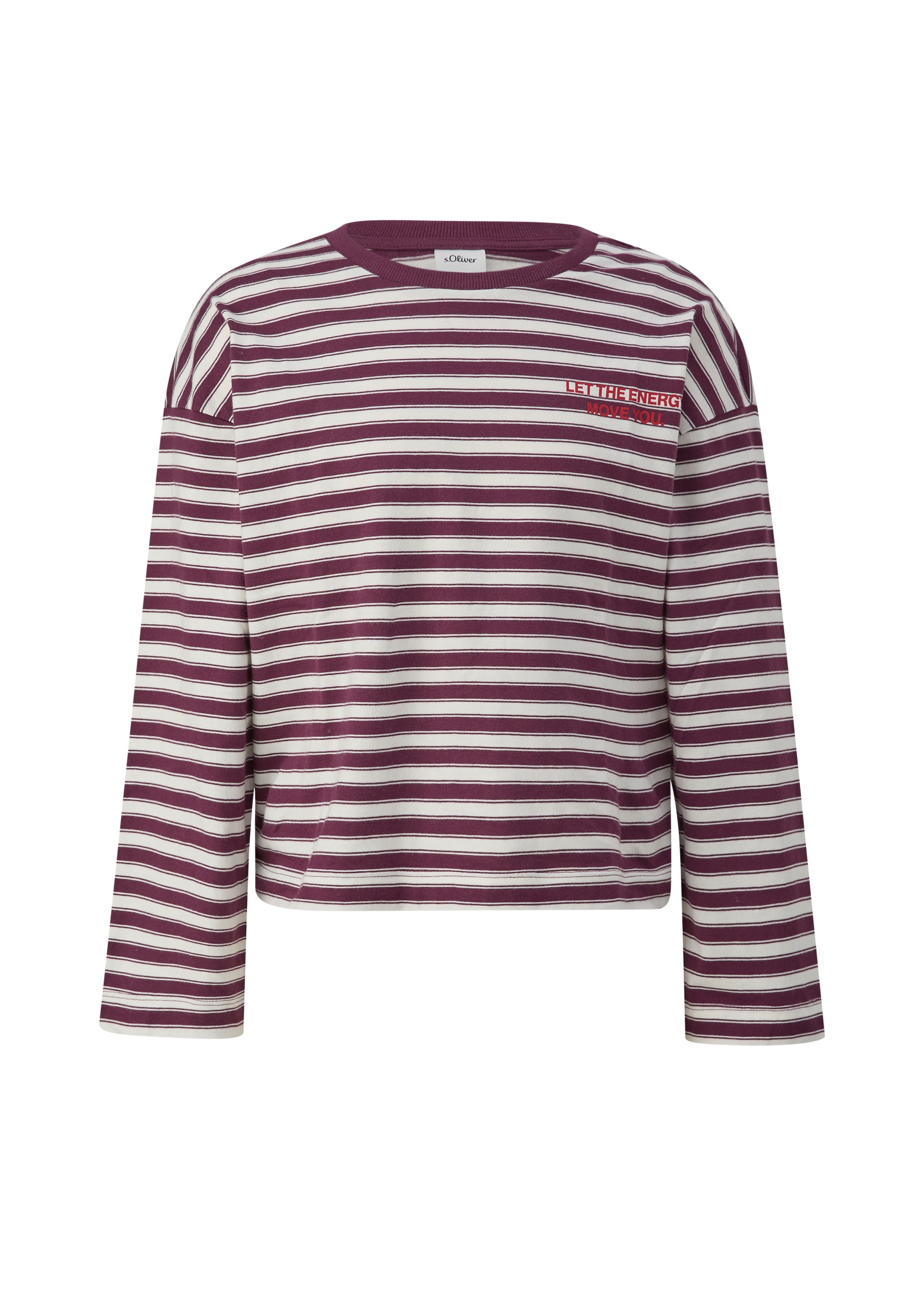 Image of s.Oliver Junior Langarmshirt im Streifen-Design / Baumwolle