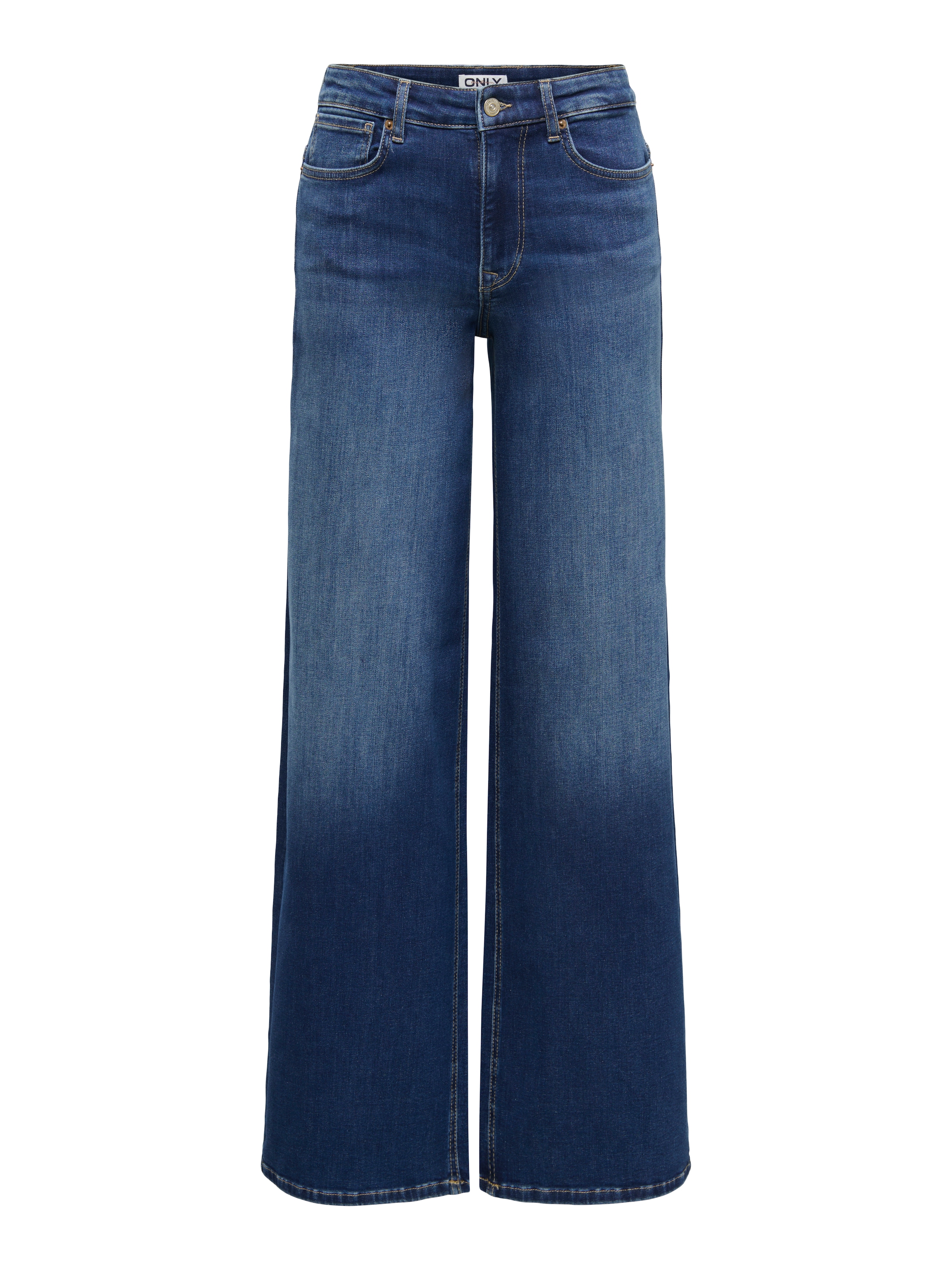 Image of ONLY High-waist-Jeans "ONLMADISON BLUSH HW WIDE DNM DOT229 NOOS" Baumwollmischung, high waist, wide fit