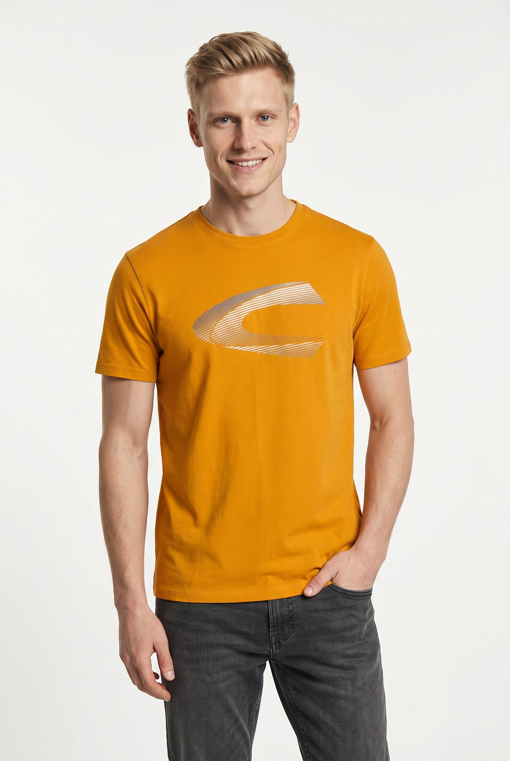 Image of camel active T-Shirt mit Logo Print