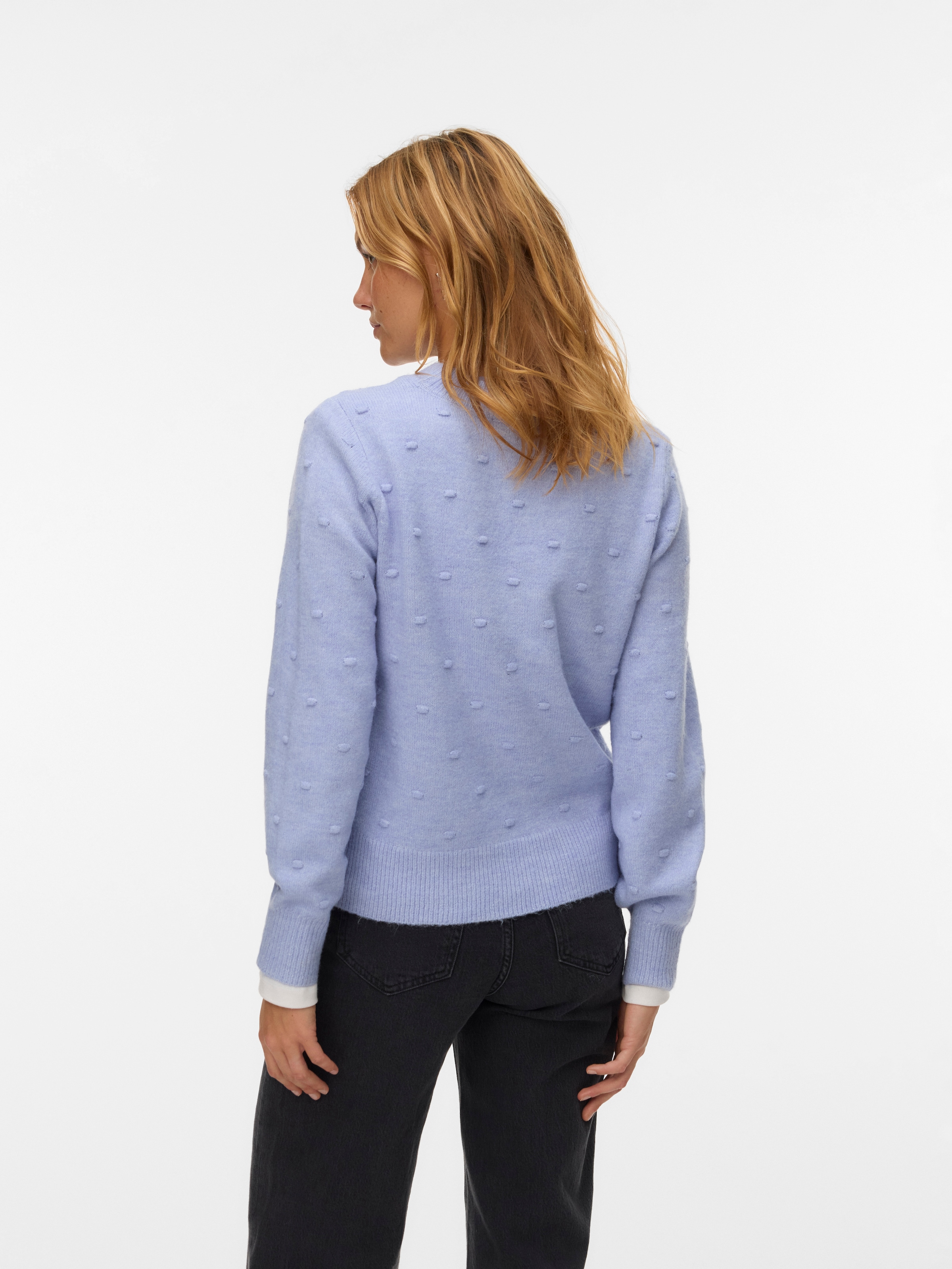 Vero Moda Pull à col rond »VMFRANCESCA LS O-NECK PULLOVER BOO«