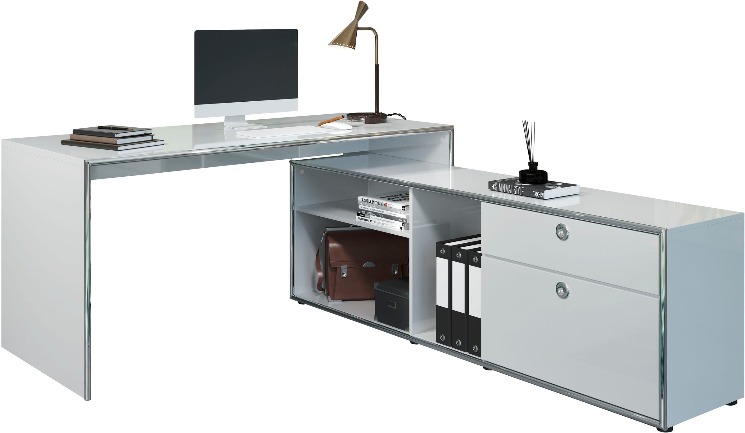 Image of trendteam Schrank-Set, (Set, 2 St., Infinity), elegante Hochglanzoptik bei Ackermann Versand Schweiz
