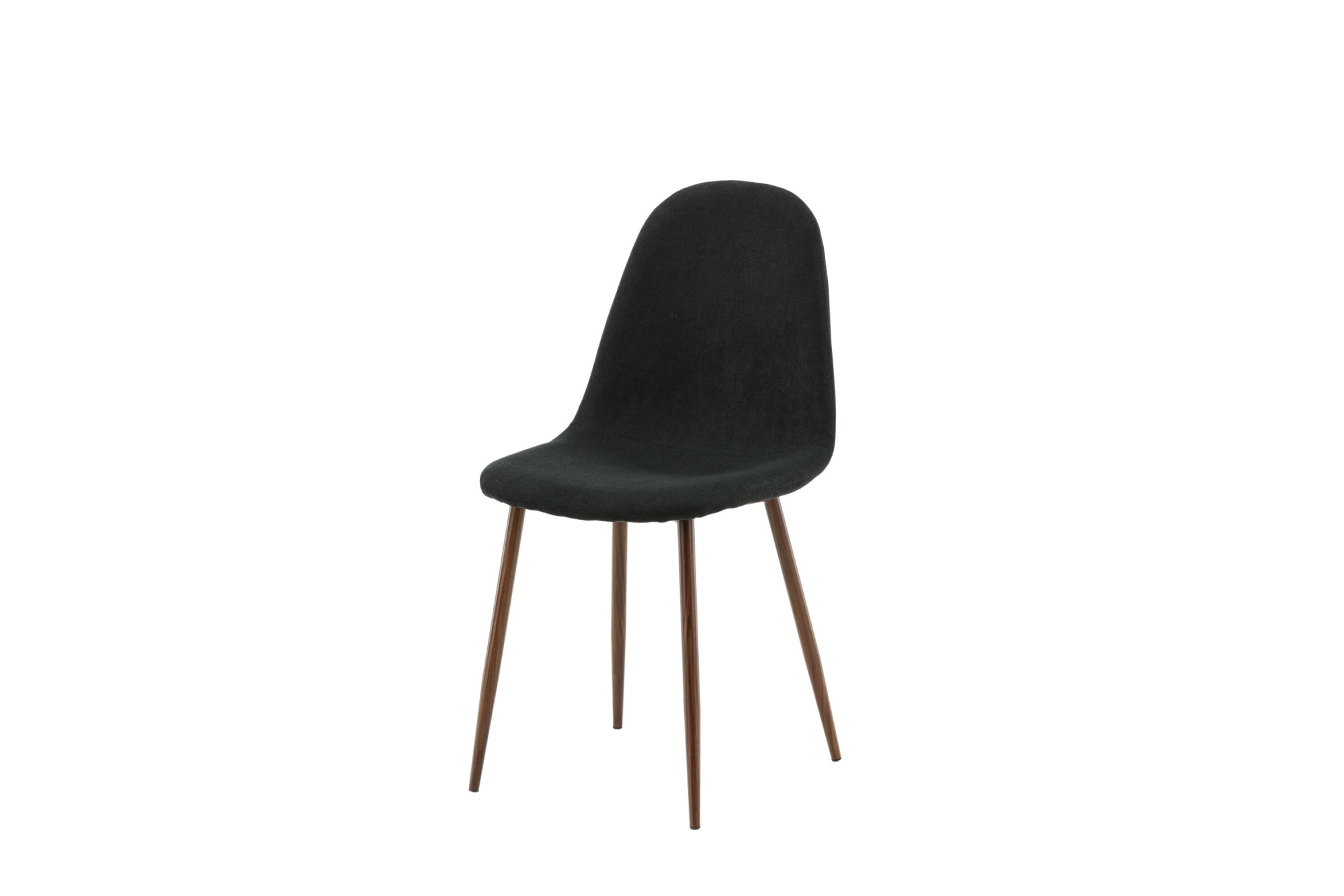 Venture Home Chaise de salle à manger »Polar, 2er-Set Esszimmerstühle in Schwarz-Stoff, Walnussbeine, 150 kg« () 2 cuisFauteuil rembourré, revêtement en tissu, pieds effet noyer, arrondi, accueillant