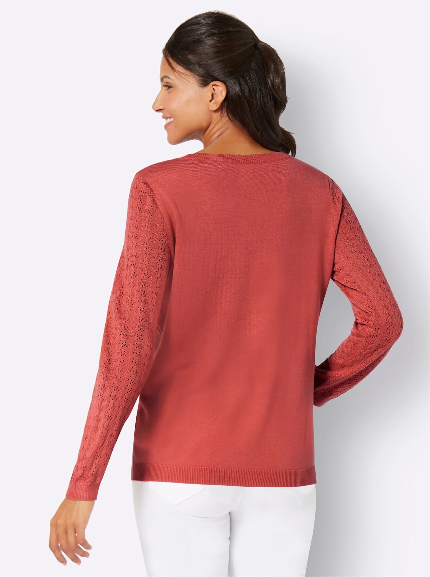 Classic Basics Rundhalspullover »Ajour-Pullover«