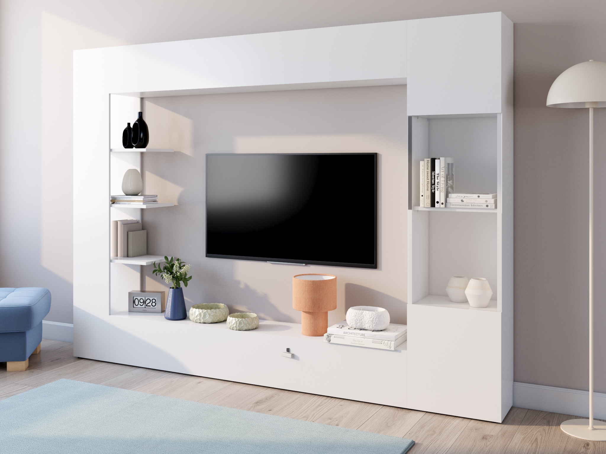 GOODproduct Wohnwand »Sorano« Set, 4 Stk. tlg.