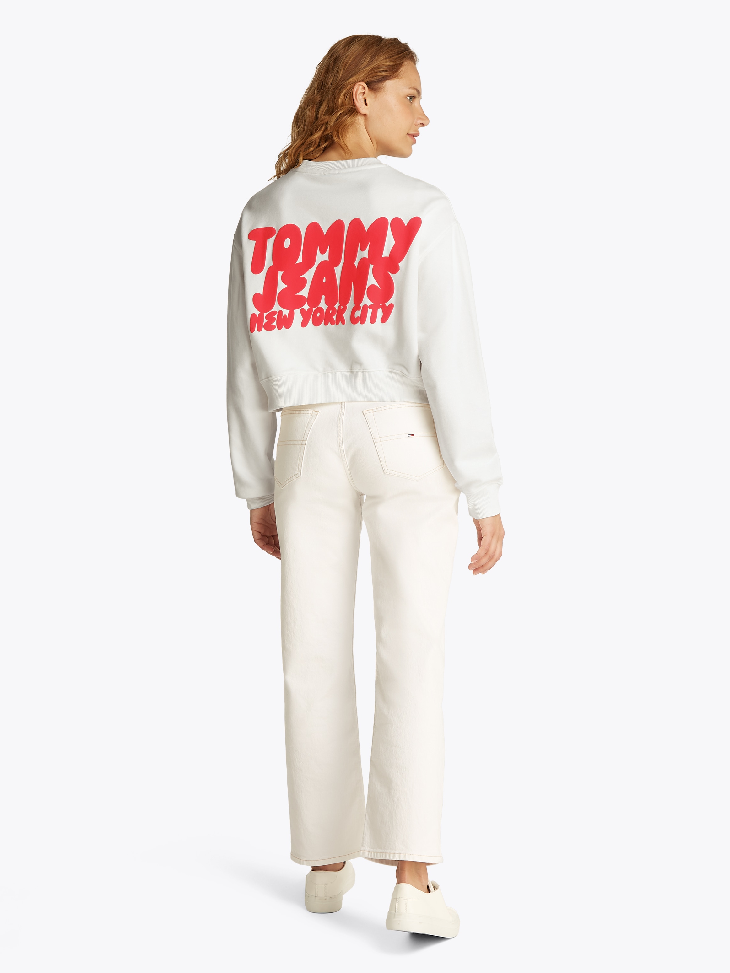 Tommy Jeans Sweatshirt »TJW RLX CRP TJ BUBBLE CREW«, mit grossem Logodruck auf dem Rücken