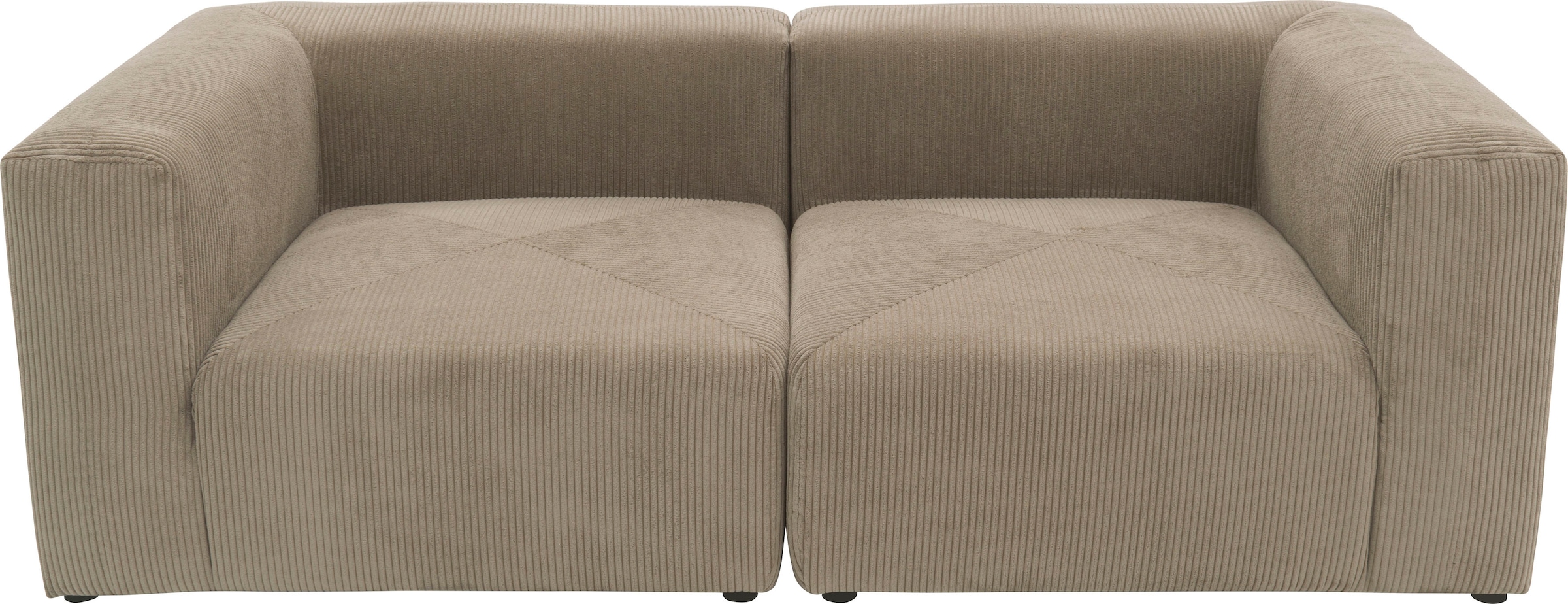 RAUM.ID 2-places »Gerrid« im Cordbezug, bestehend aus zwei Eckelementen