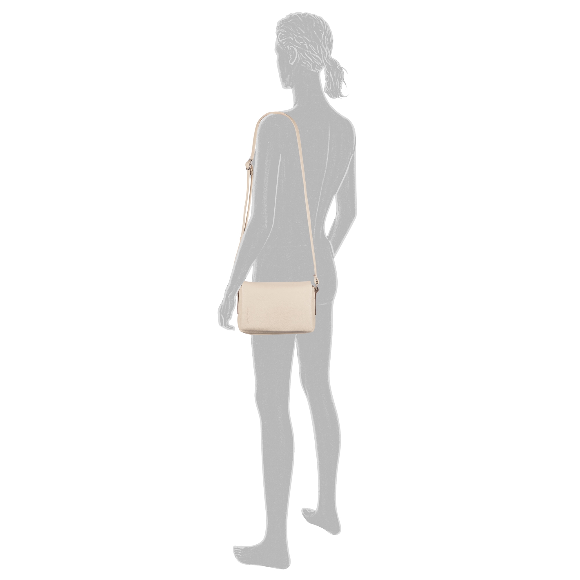 TOM TAILOR Sac à bandoulière »Lissi« besonders weiches Material lässig fallend mit trapzförmigen Schnitt