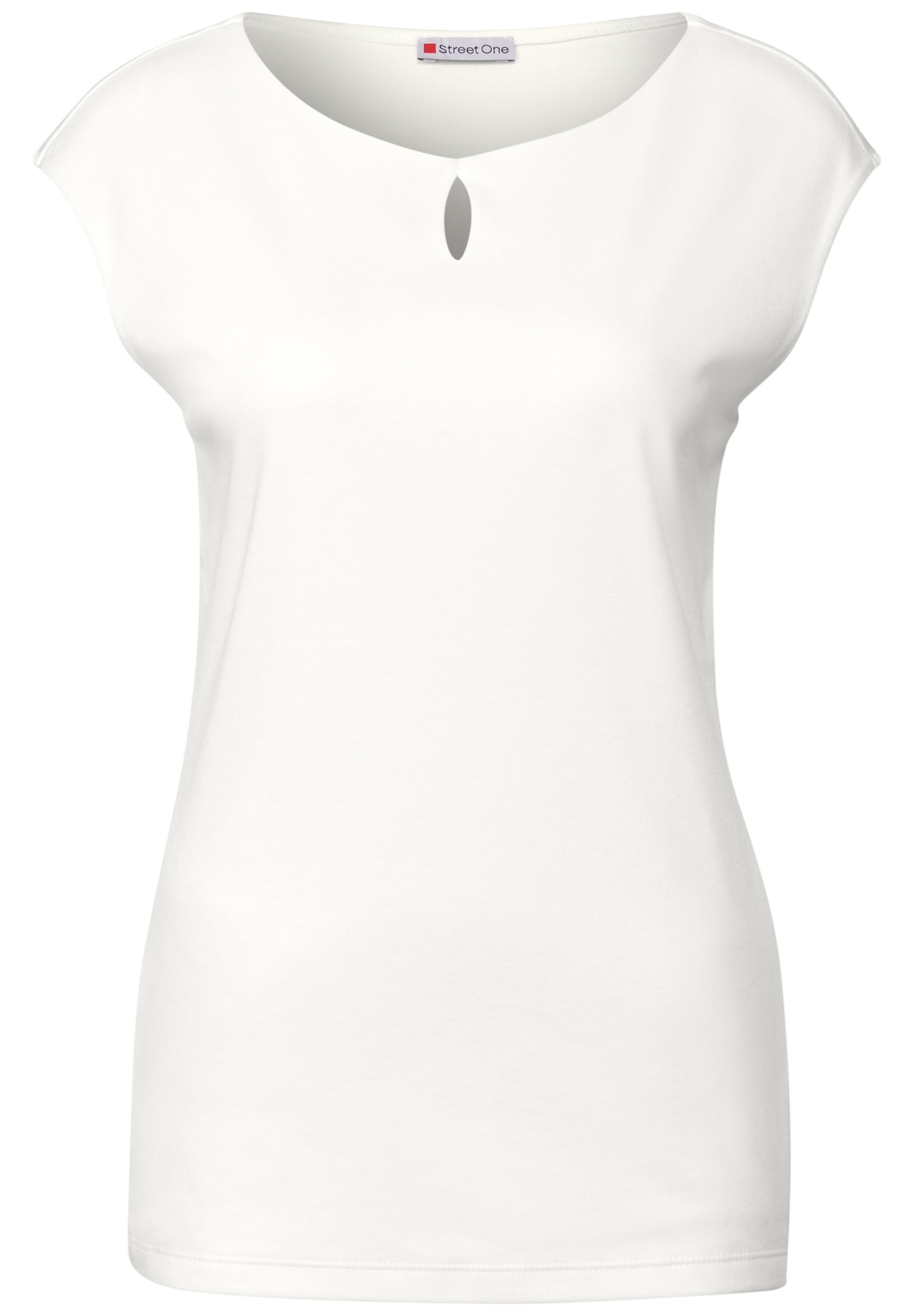 STREET ONE Shirttop »Style ADA«, Rundhals mit Cut-Out-Detail
