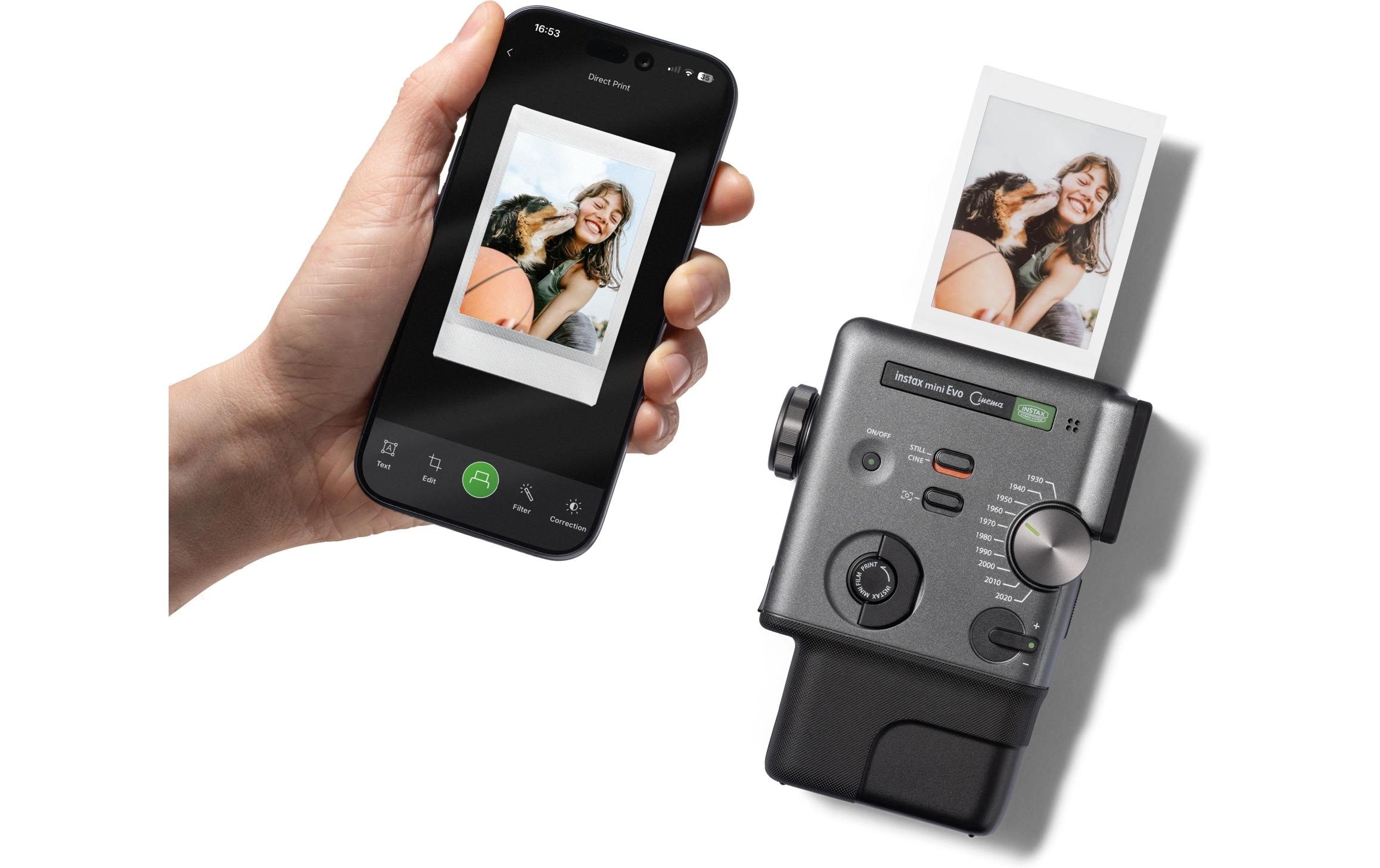 FUJIFILM Sofortbildkamera »Mini Evo Cinema« , Bluetooth