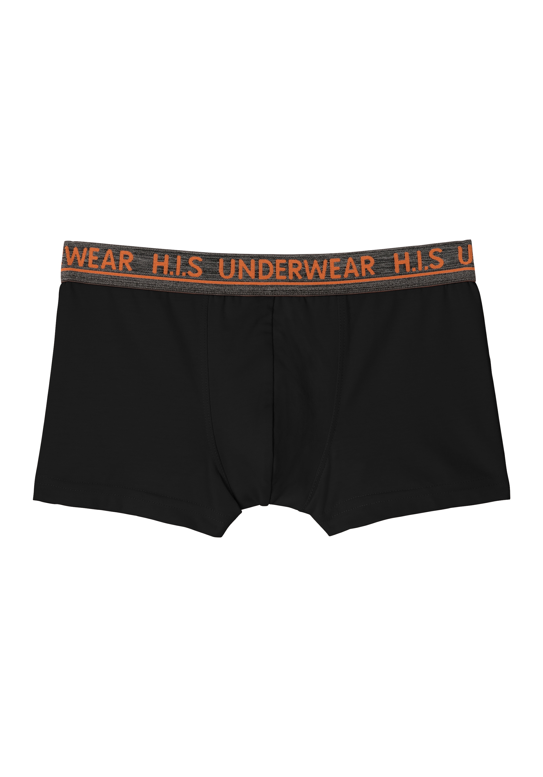 H.I.S Boxer, (Packung, 4 St.), für Jungen mit meliertem Logo Webbund