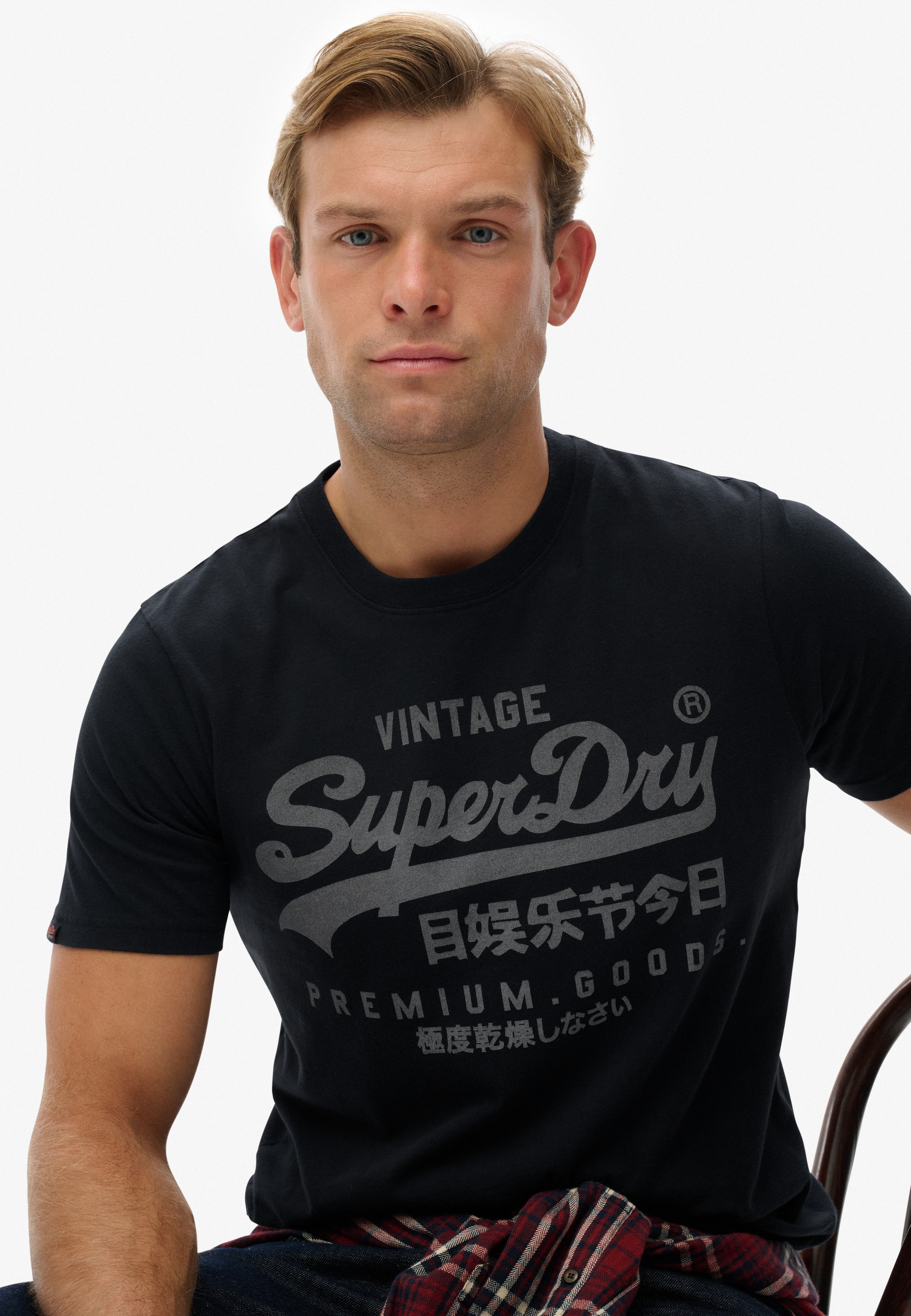 Superdry Shirt à col rond »VL CLASSIC TEE«