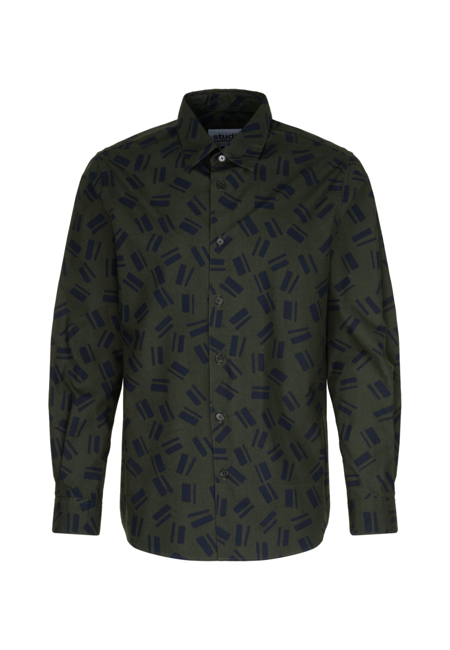 studio seidensticker Businesshemd »Studio« Regular Langarm Kentkragen Druck