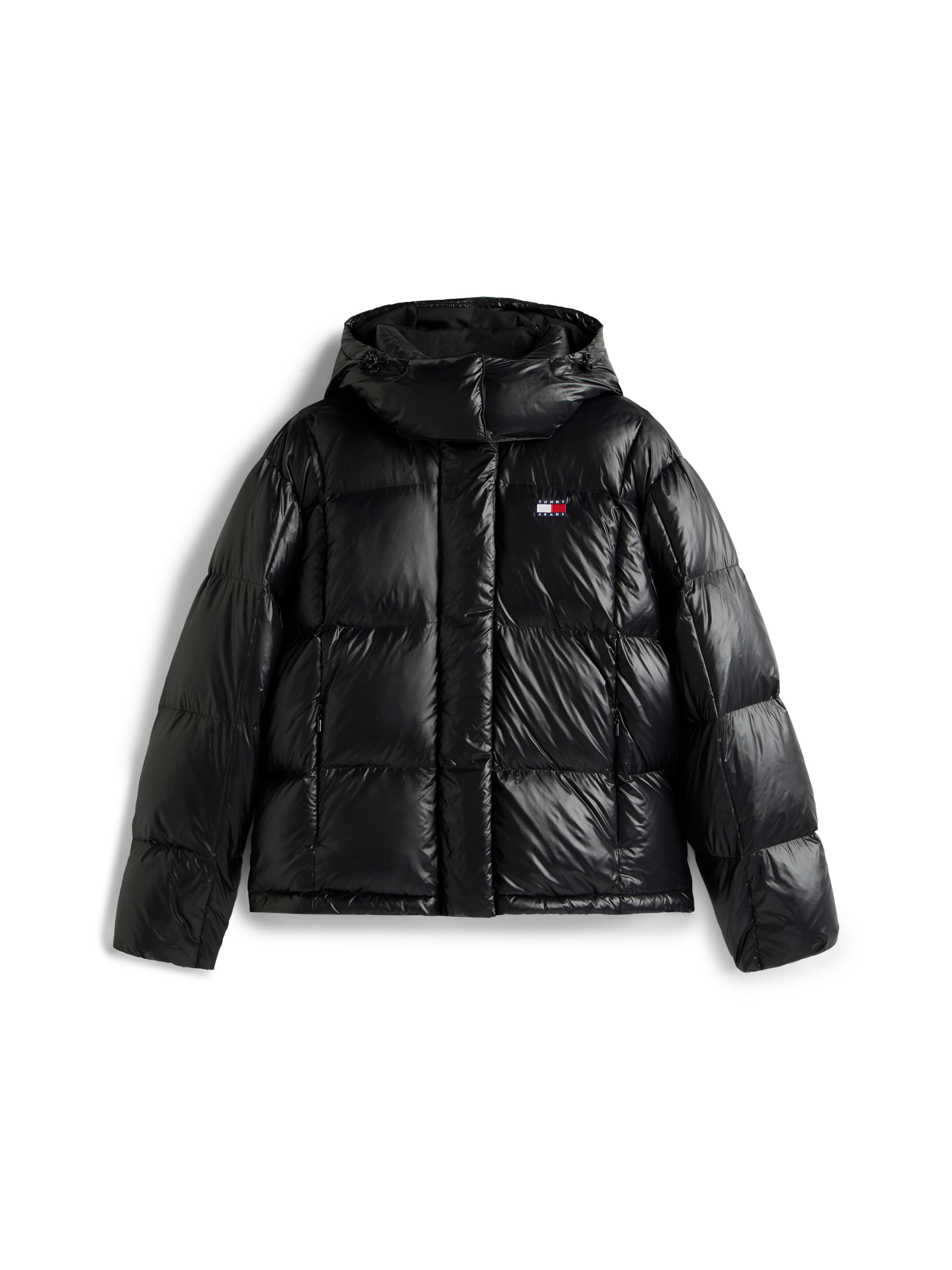 Tommy Jeans Steppjacke »TJW ALASKA GRID DWN JCKT SHINY« mit Kapuze