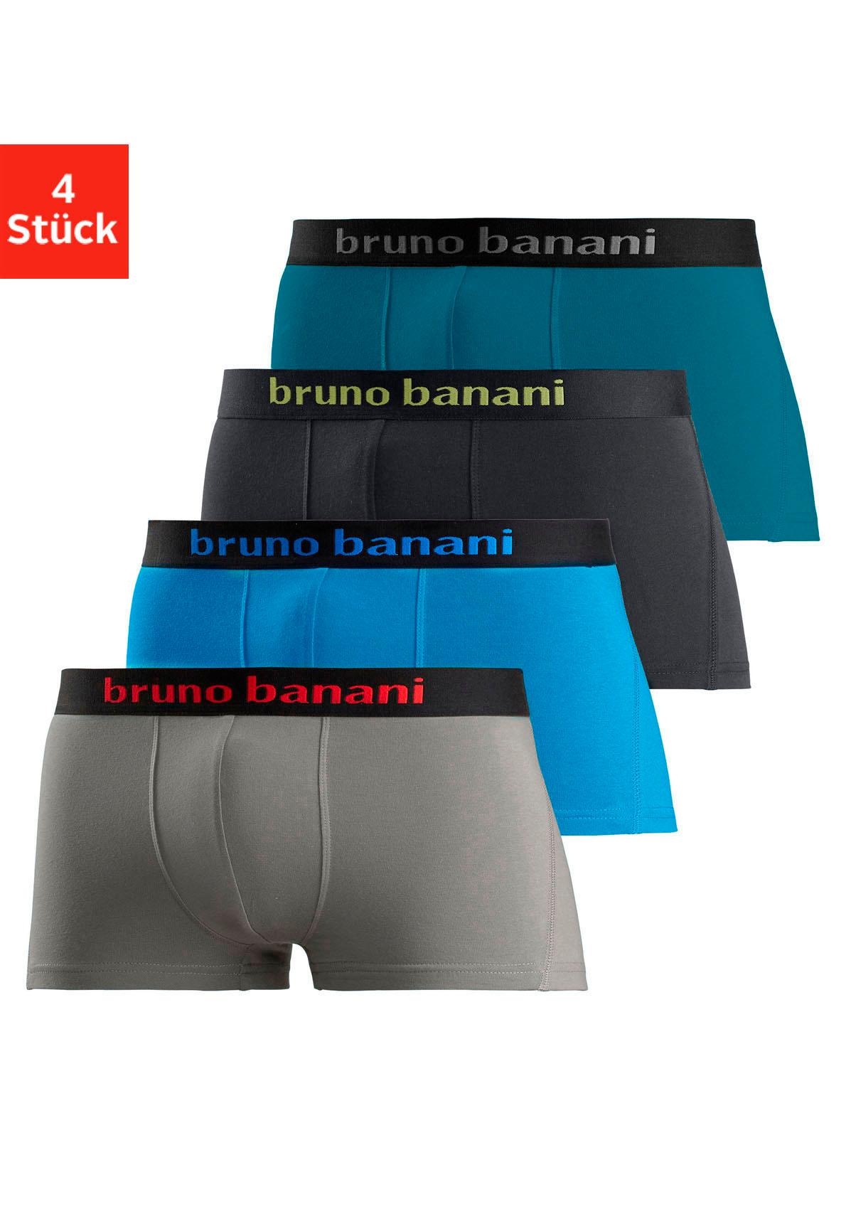 Image of Bruno Banani Hipster, (Packung, 4 St.), Mit Logo Webbund bei Ackermann Versand Schweiz