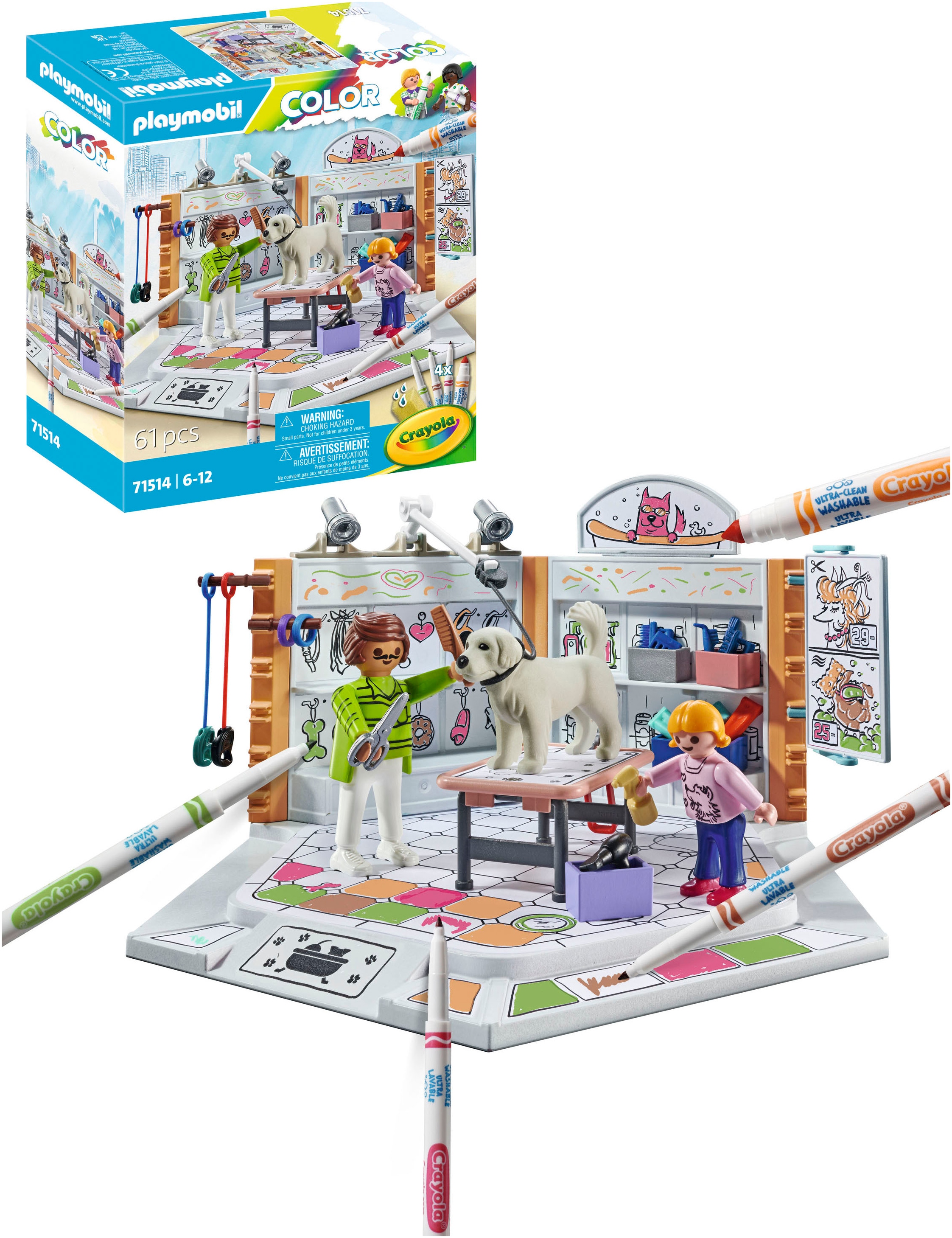 Playmobil® Jeu de construction »Hundesalon (71514), Color« Made in Europe