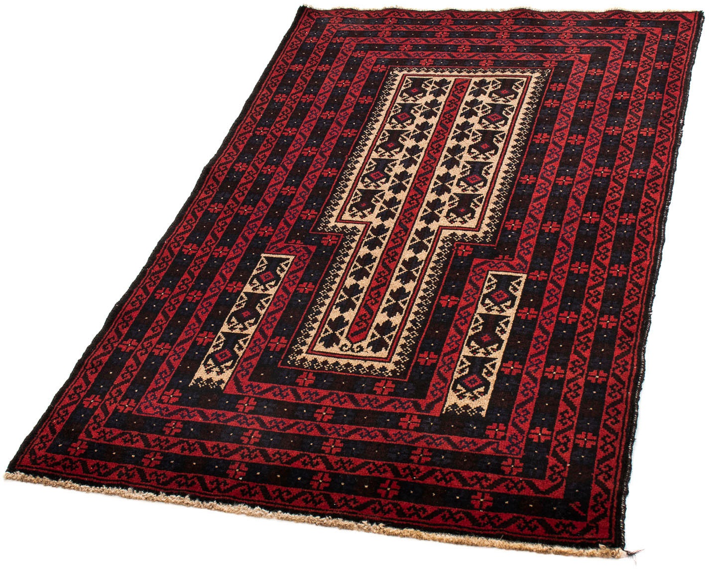 Image of morgenland Orientteppich »Belutsch - 147 x 86 cm - mehrfarbig«, rechteckig, 8 mm Höhe, Wohnzimmer, Handgeknüpft, Einzelstück mit Zertifikat bei Ackermann Versand Schweiz