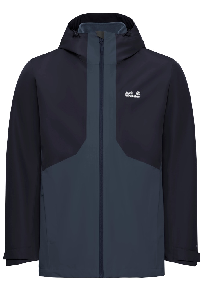 Jack Wolfskin Veste fonctionnelle 3 en 1 »STONETRAIL 3IN1 JKT M« pour mode sport et mode outdoor, style sportif, veste fonction 3-en-1