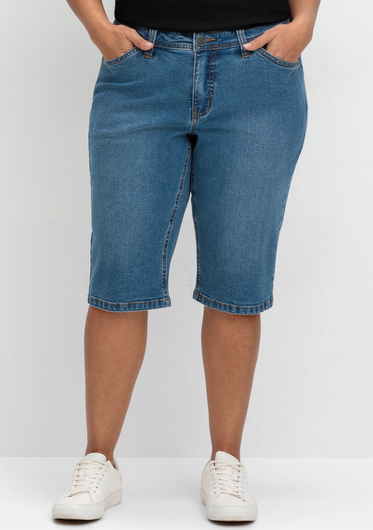 Sheego Jeansbermudas, (1 tlg.)