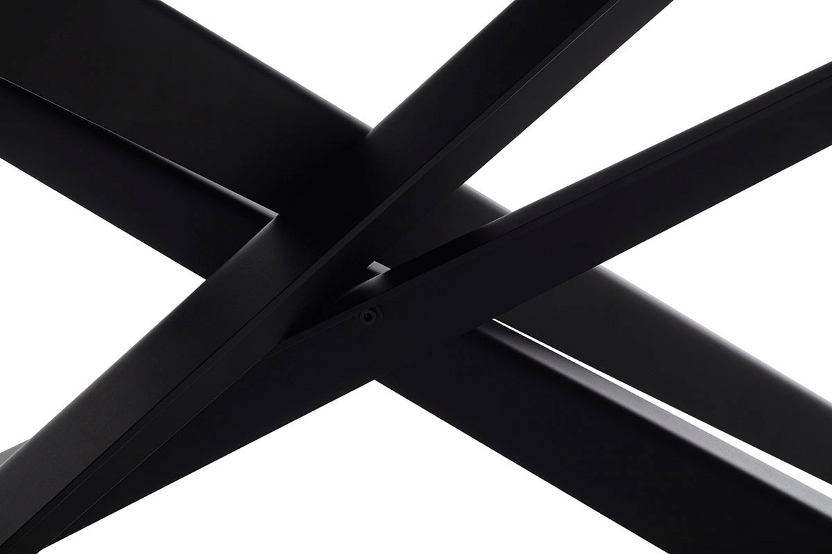 MCA furniture Table de salle à manger »TESERO Auszugtisch 200-300 cm« Einzelstück,  Keramik,Metall,Marmor-Optik,ausziehbar,belastbar 100kg,10-12 Pers.