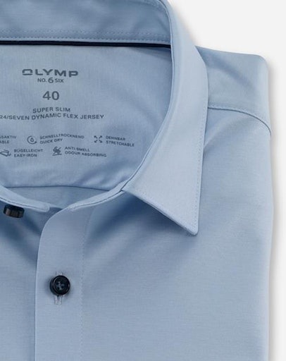 OLYMP Businesshemd »No. Six 24/Seven super slim« in  bequemer Jersey-Qualität
