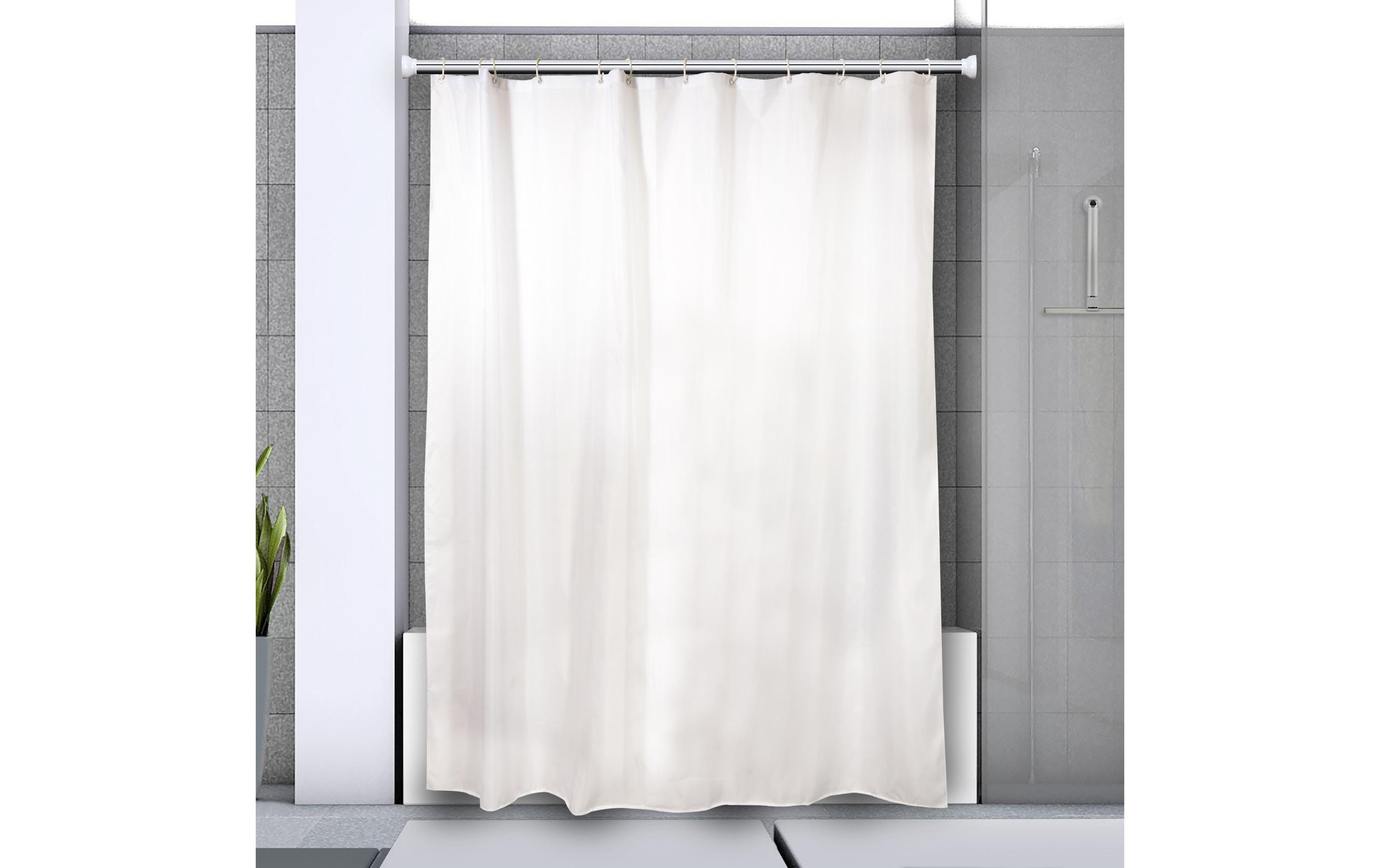 spirella Duschvorhangstange »Kreta bright, 125/220 x 3,5 cm« Ø 35 mm 1 läufig-läufig Ohne Bohren