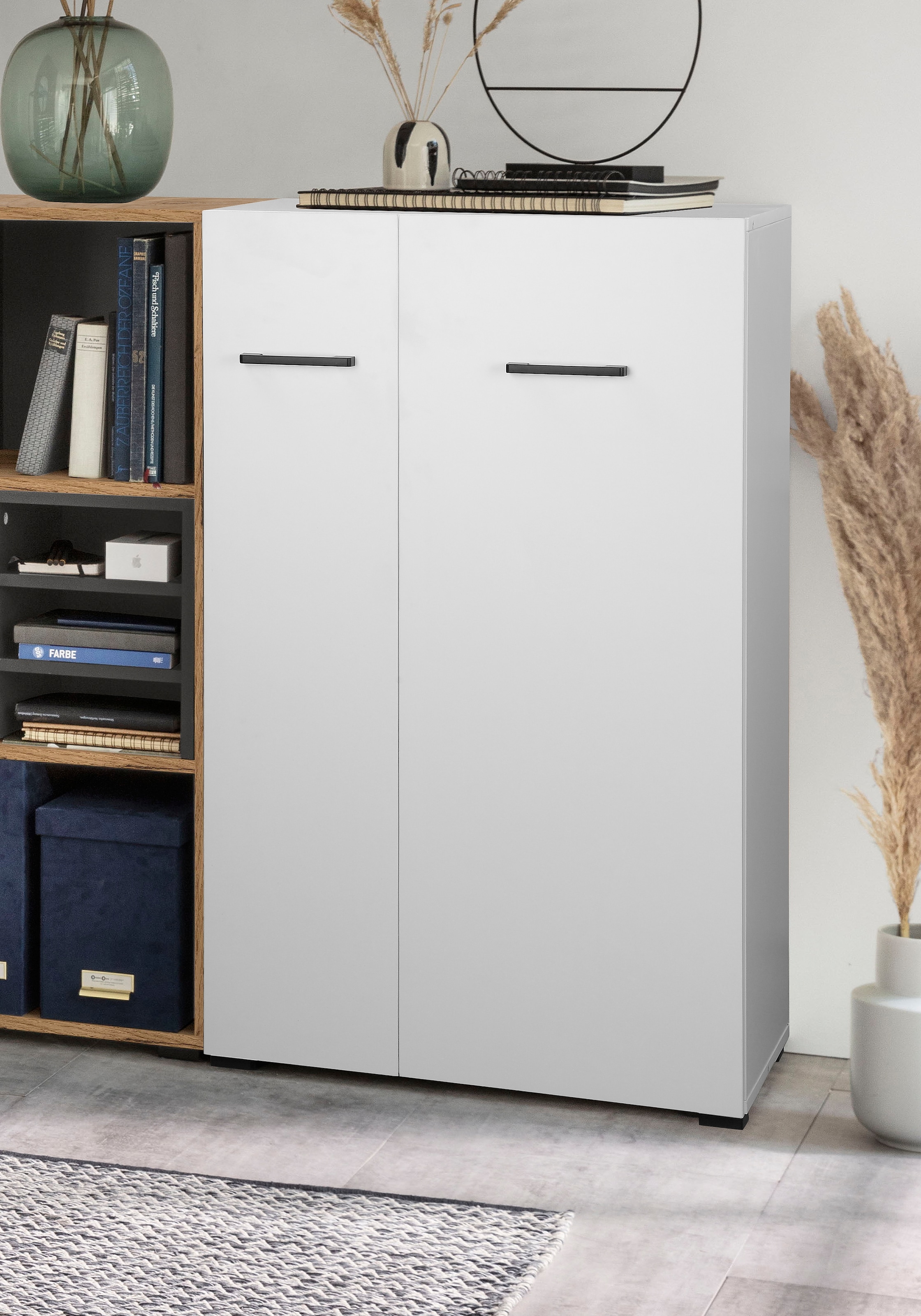 Places of Style Aktenschrank »Moid; Mehrzweckschrank,«, moderne Kommode mit viel Stauraum, Masse 64,5 x 41,5 x 106 cm