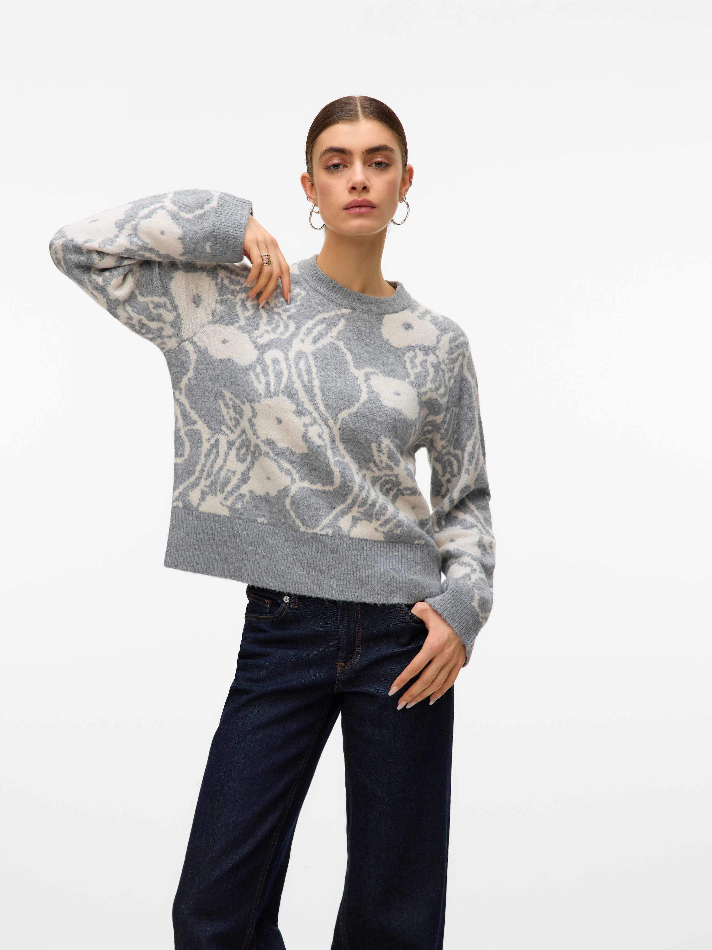 Vero Moda Pull en tricot »VMKAILA LS O-NECK PULLOVER BOO«