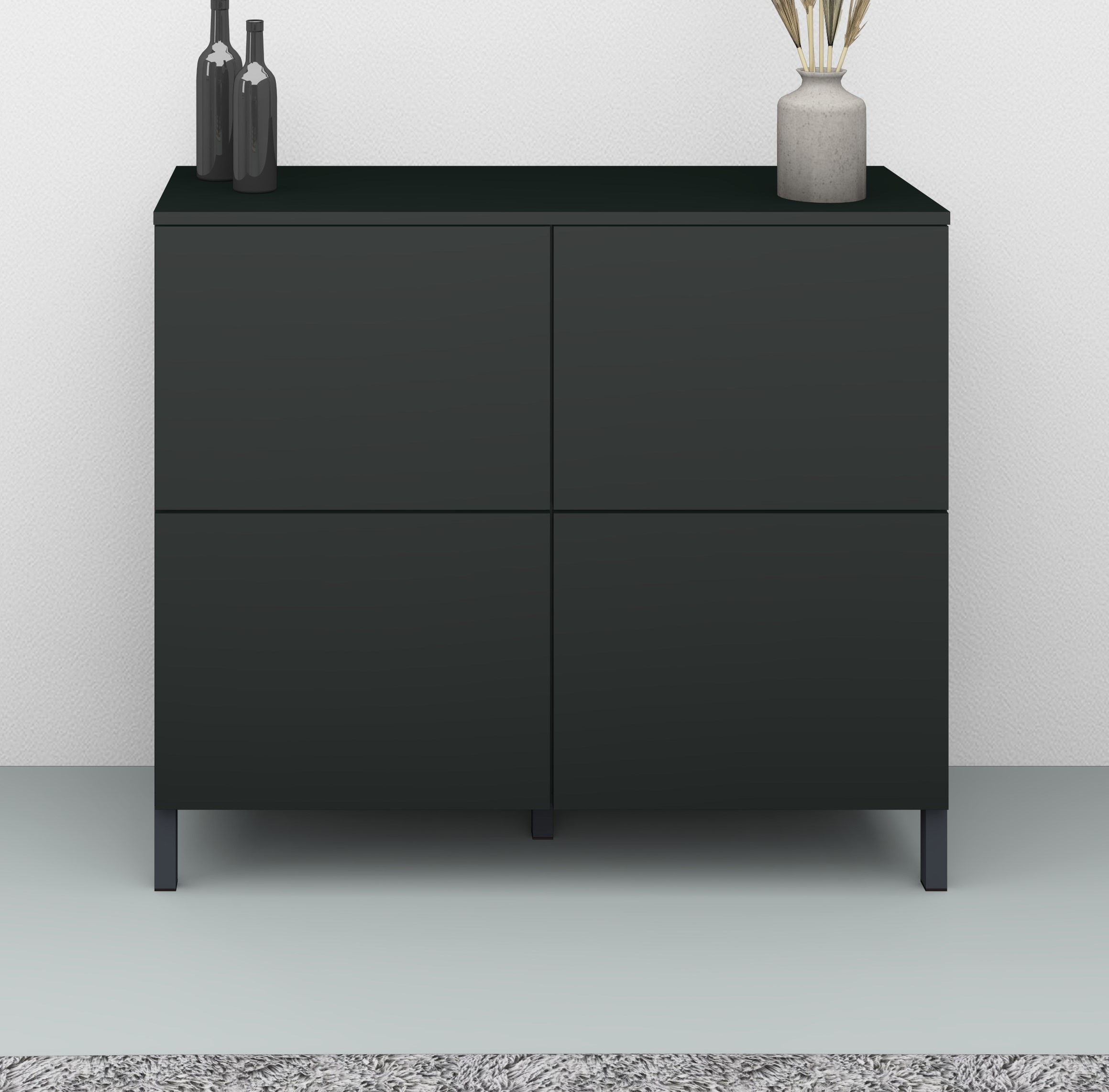 Image of borchardt Möbel Kommode "Haama, Sideboard mit Metallfüssen, Push-to-open-Technik, Breite 93 cm" Breite 93 cm