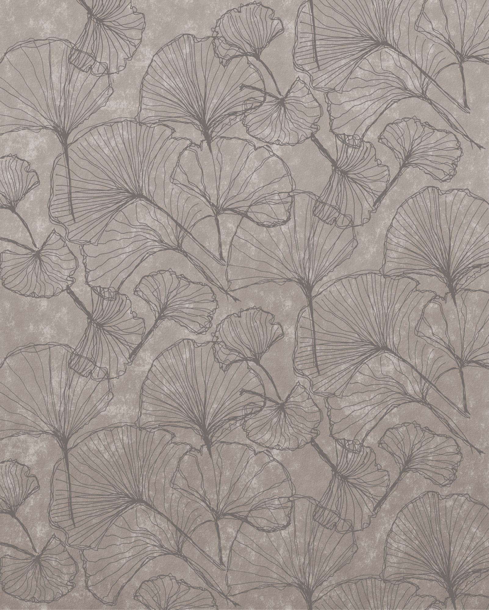 Komar Fototapete »Vlies Fototapete - Ginko Stone - Grösse 200 x 250 cm« Motiv | bedruckt glatt