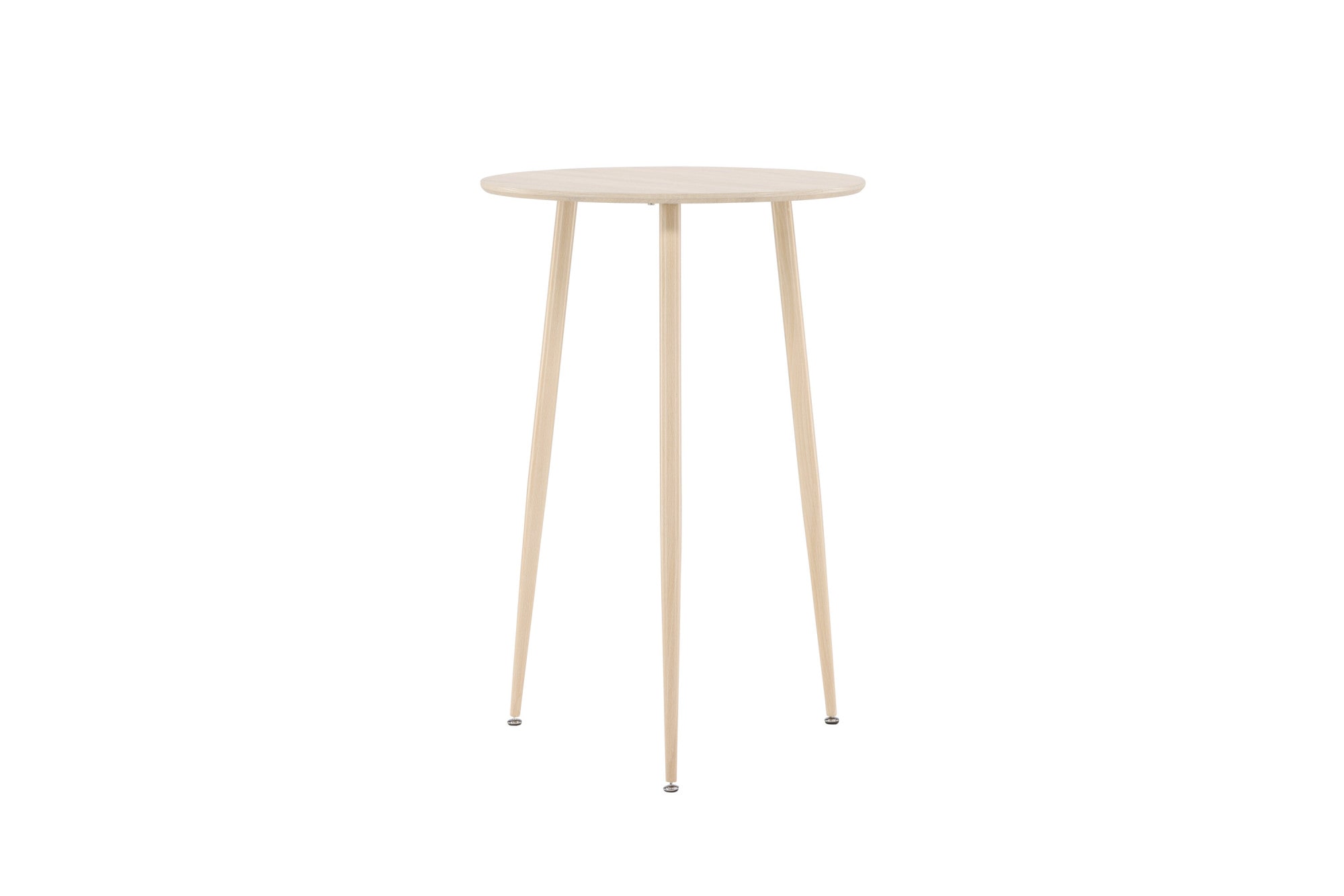 Venture Home Tresentisch »Plaza, runder Bartisch Ø 70 × 105 cm in hellem Whitewash« Tresentisch, MDF, Stahlbeine, rund, hoch, hell