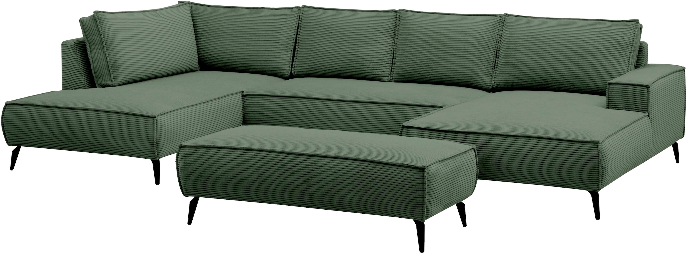 Home affaire Wohnlandschaft »TVINNU« Recamiere rechts/links, stellbar zum Schlafsofa (Krokodilverbinder)