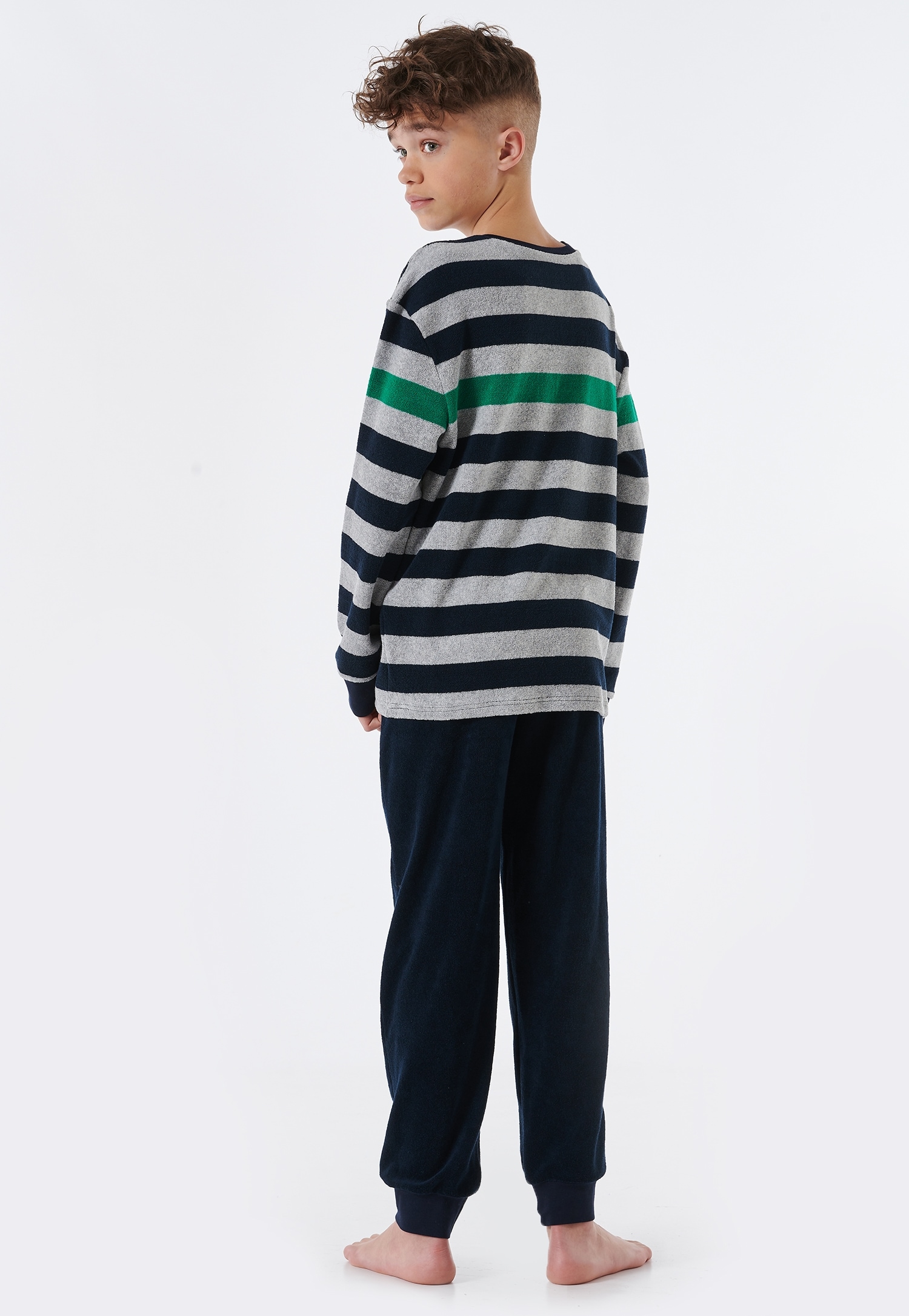 Schiesser Pyjama »"Teens Nightwear"«, mit gestreiftem Langarmshirt