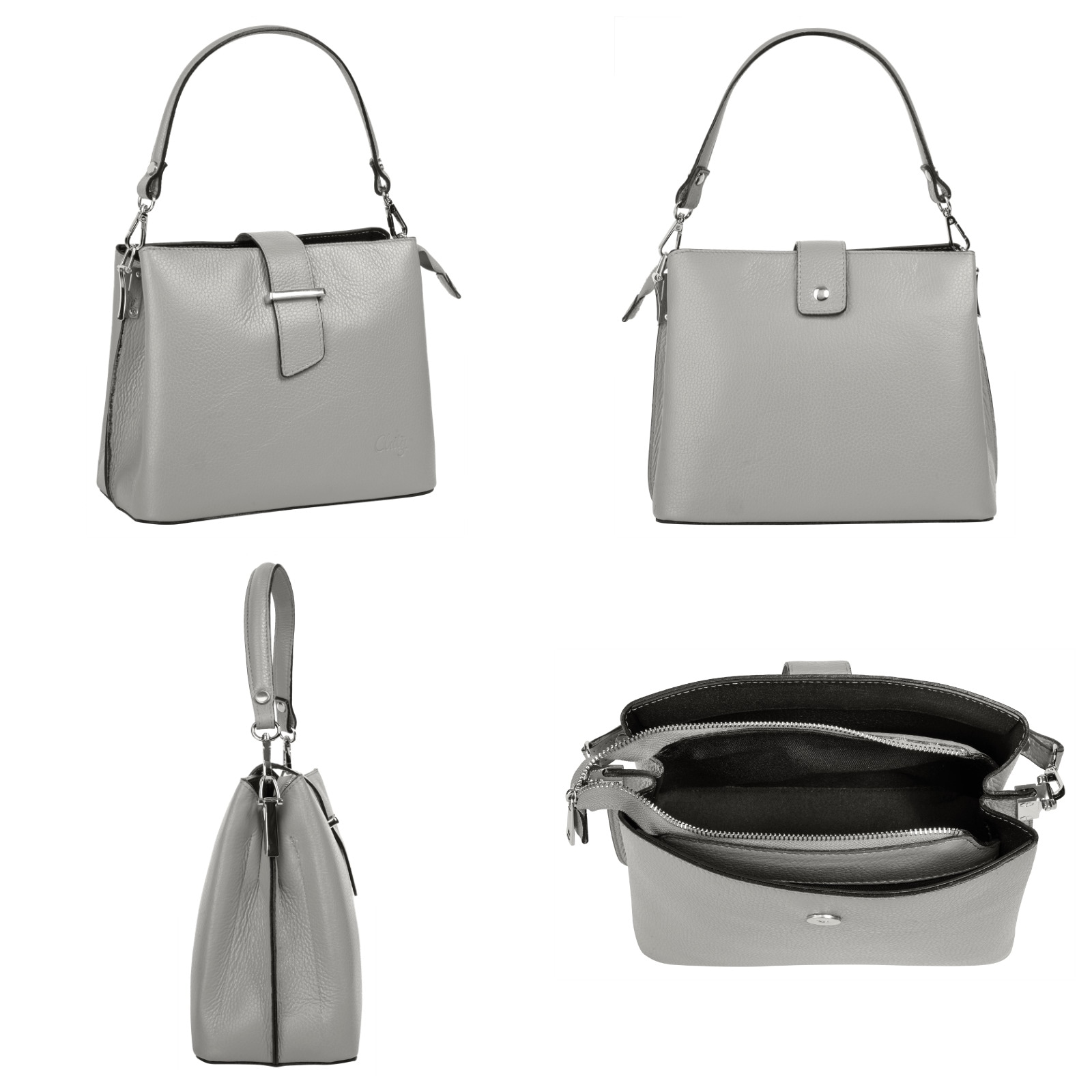 Cluty Sac à bandoulière echt Leder, Made in Italy