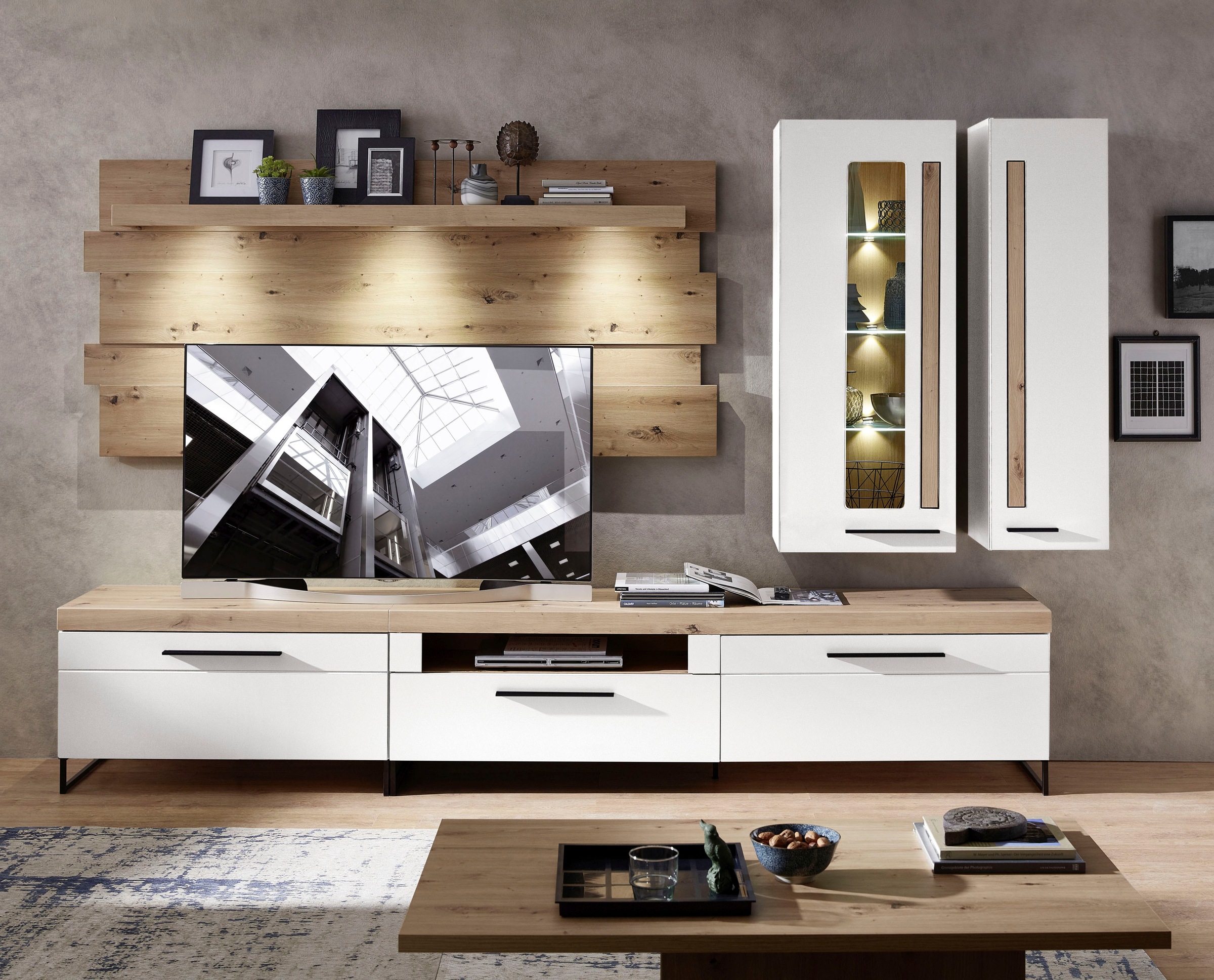 Innostyle Wohnwand »Loft Two«, (5 St.), inkl. LED-Beleuchtung kaufen