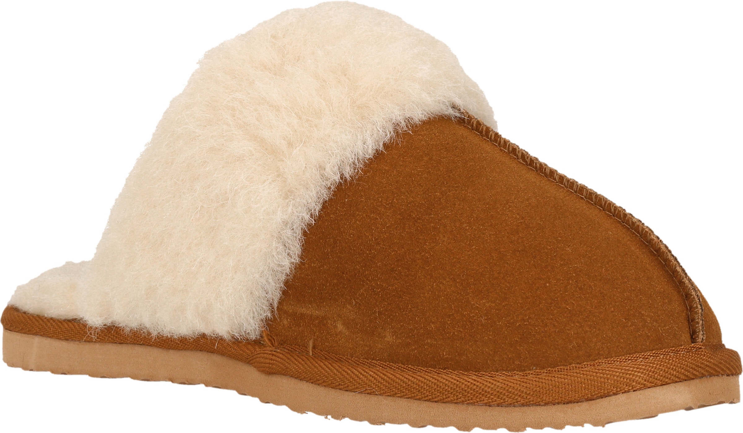Image of WHISTLER Hausschuh "Carini W Leather Warm Slipper" Pantoffel,Clog,Mule,Flats mit Fellkragen
