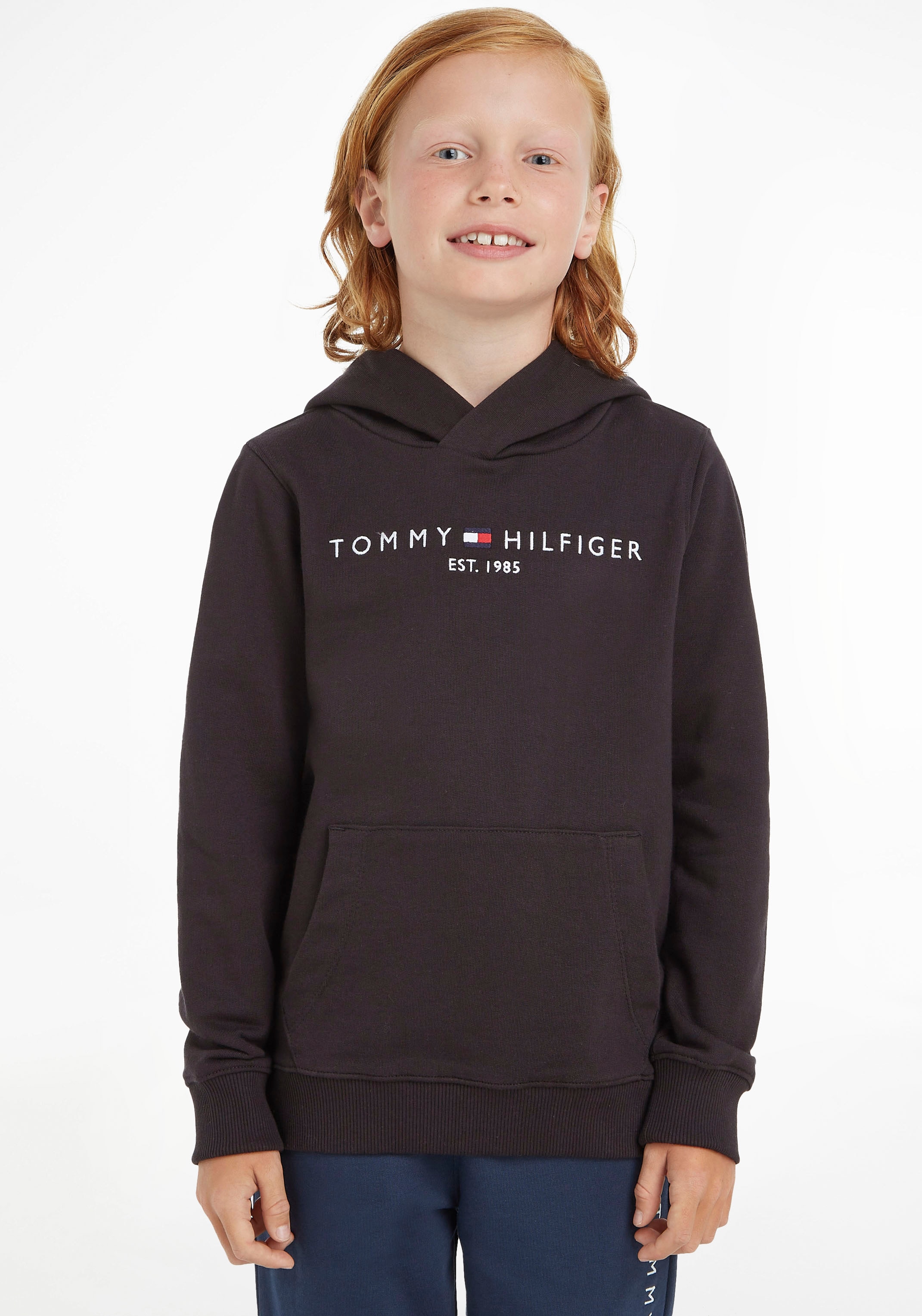 ✌ Tommy Hilfiger Kapuzensweatshirt »ESSENTIAL und Kinder Mädchen ligne MiniMe,für Jungen HOODIE«, Acheter en Junior Kids