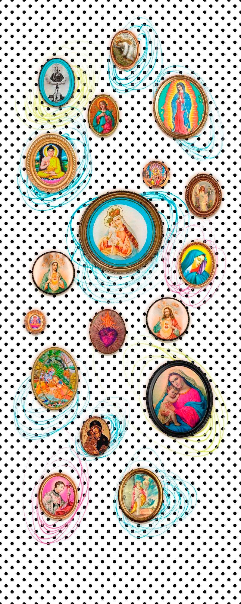 Image of Komar Vliestapete »Polka Dots«, naturalistisch bei Ackermann Versand Schweiz