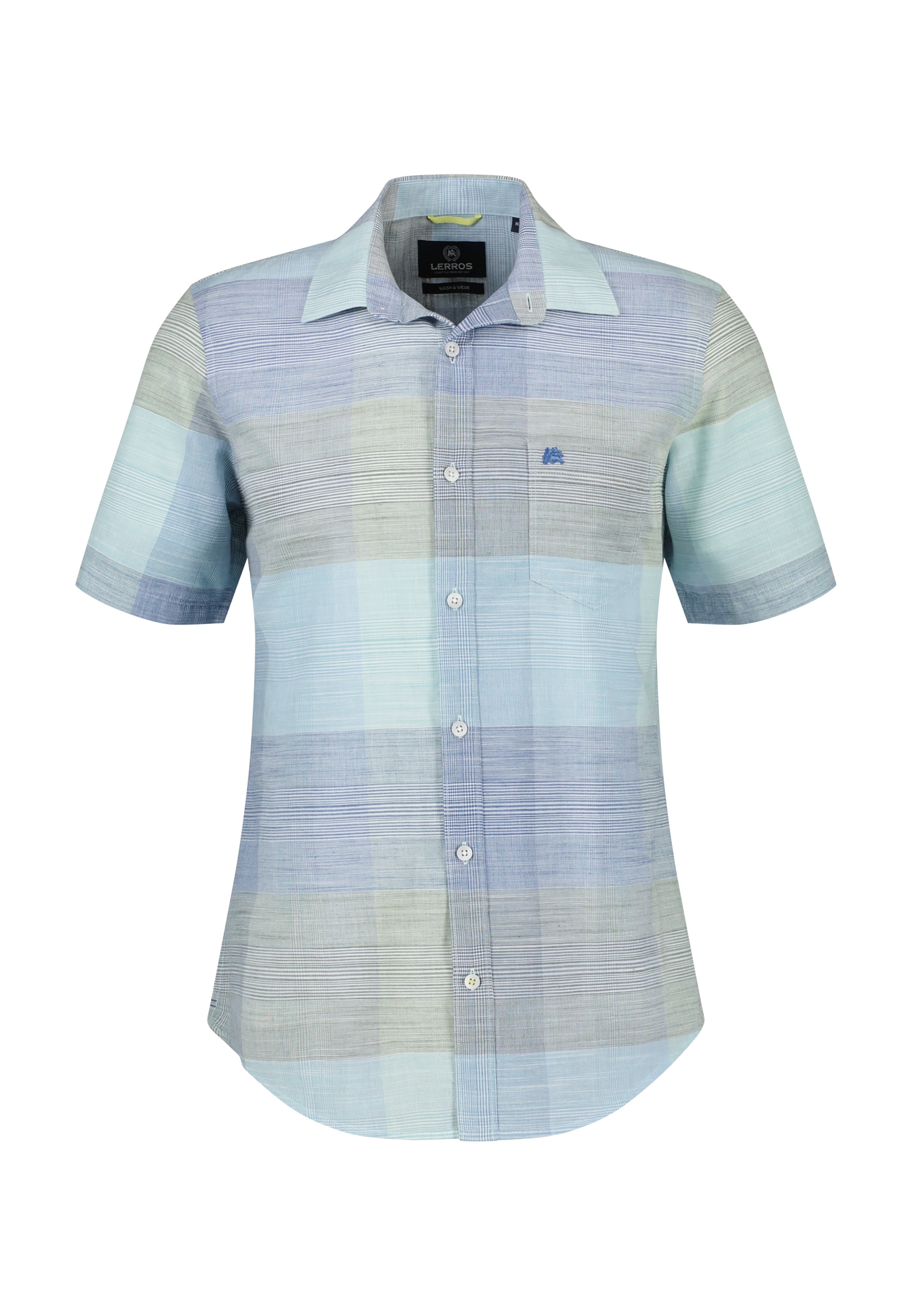 LERROS Kurzarmhemd »Kurzarmhemd *Slub Karo*«