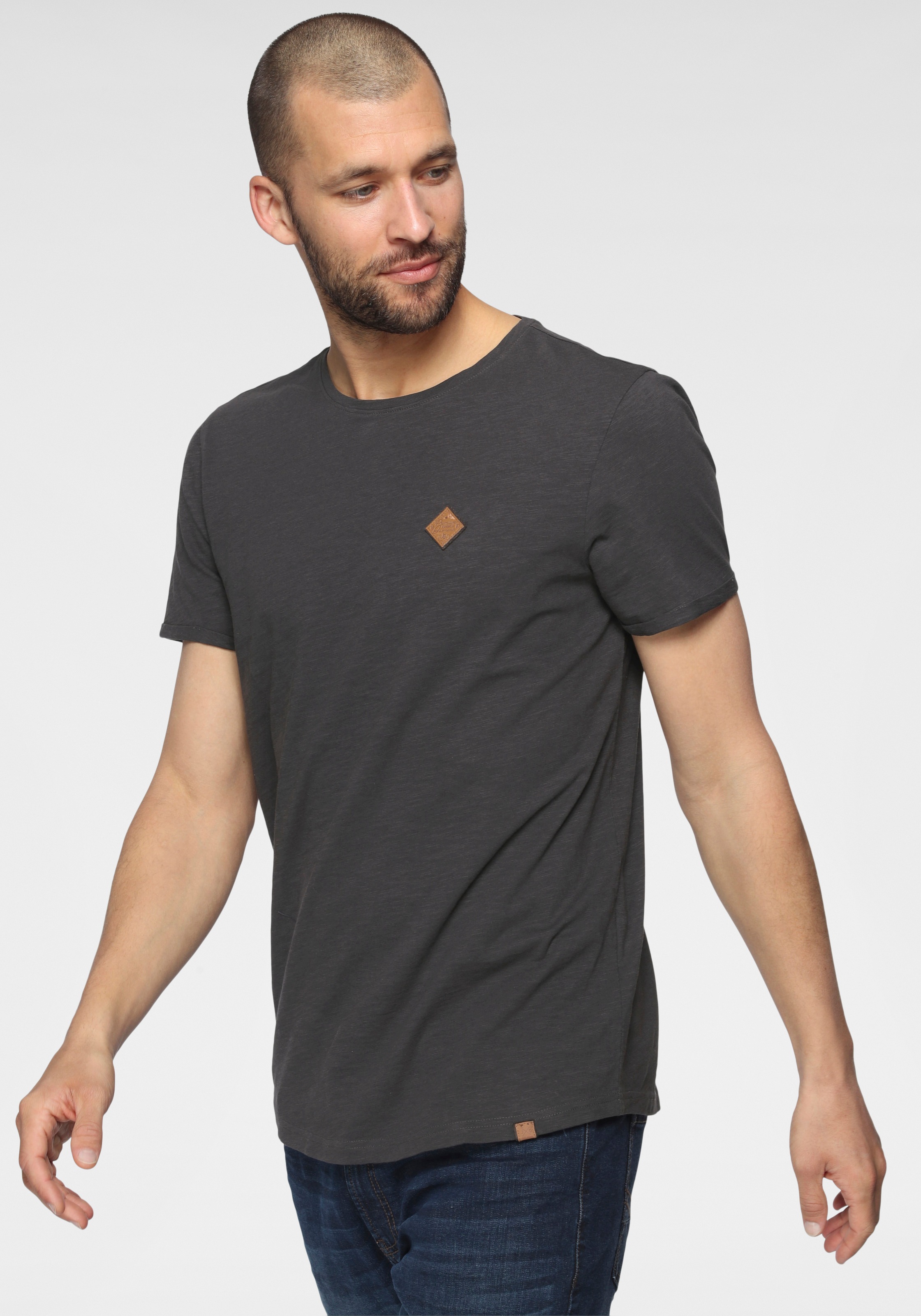 Image of John Devin Rundhalsshirt, mit schmalem Bündchen am Halsausschnitt bei Ackermann Versand Schweiz