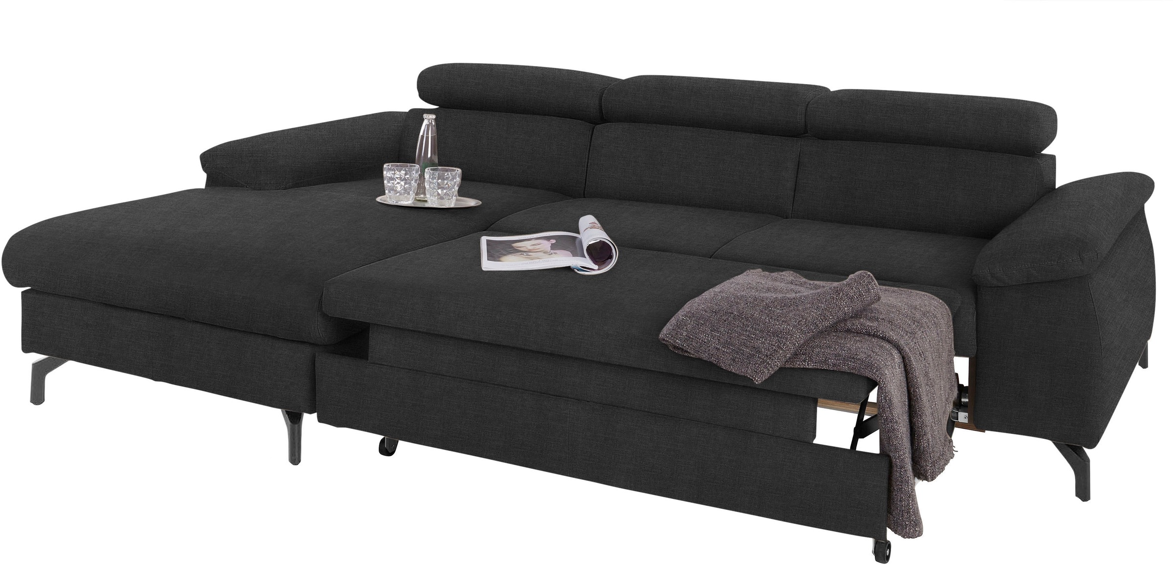 COTTA Ecksofa »Kitty«, Modern, L-Form, Bodenfreiheit 12,5 cm