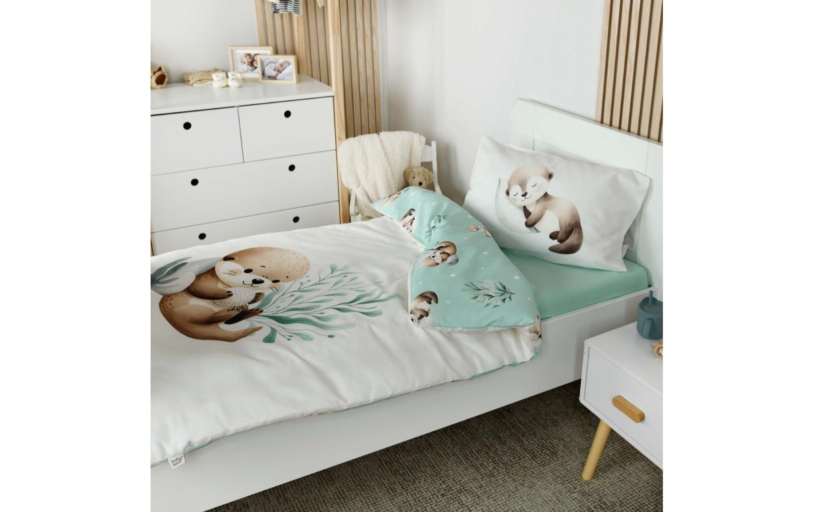 Herding Linge de lit pour enfants »Schnuffel-Otter« 2 Wendebettwäsche