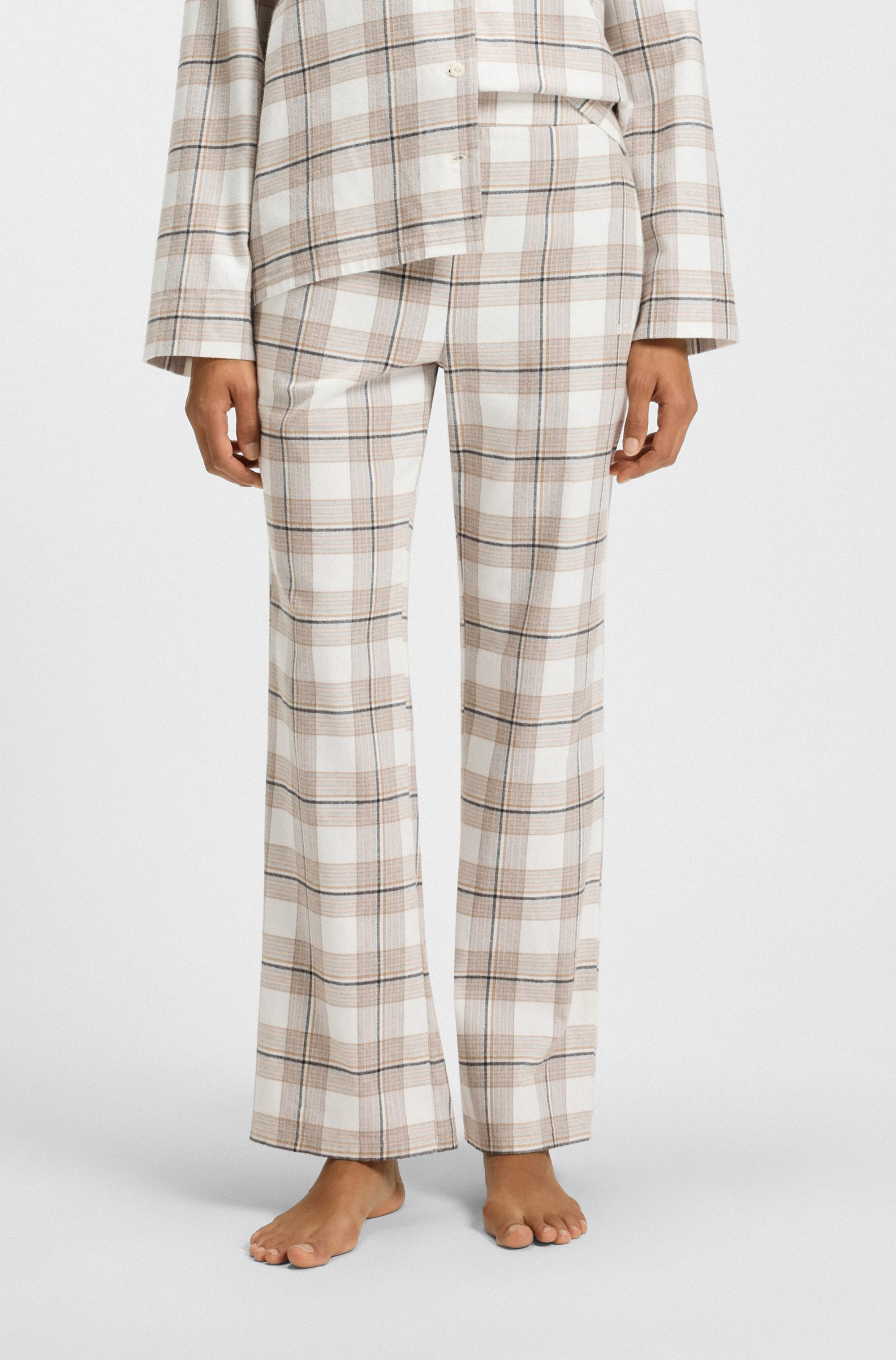 Image of BOSS Pyjamahose "Holiday" normale PAssform, kariert, elastischer Bund