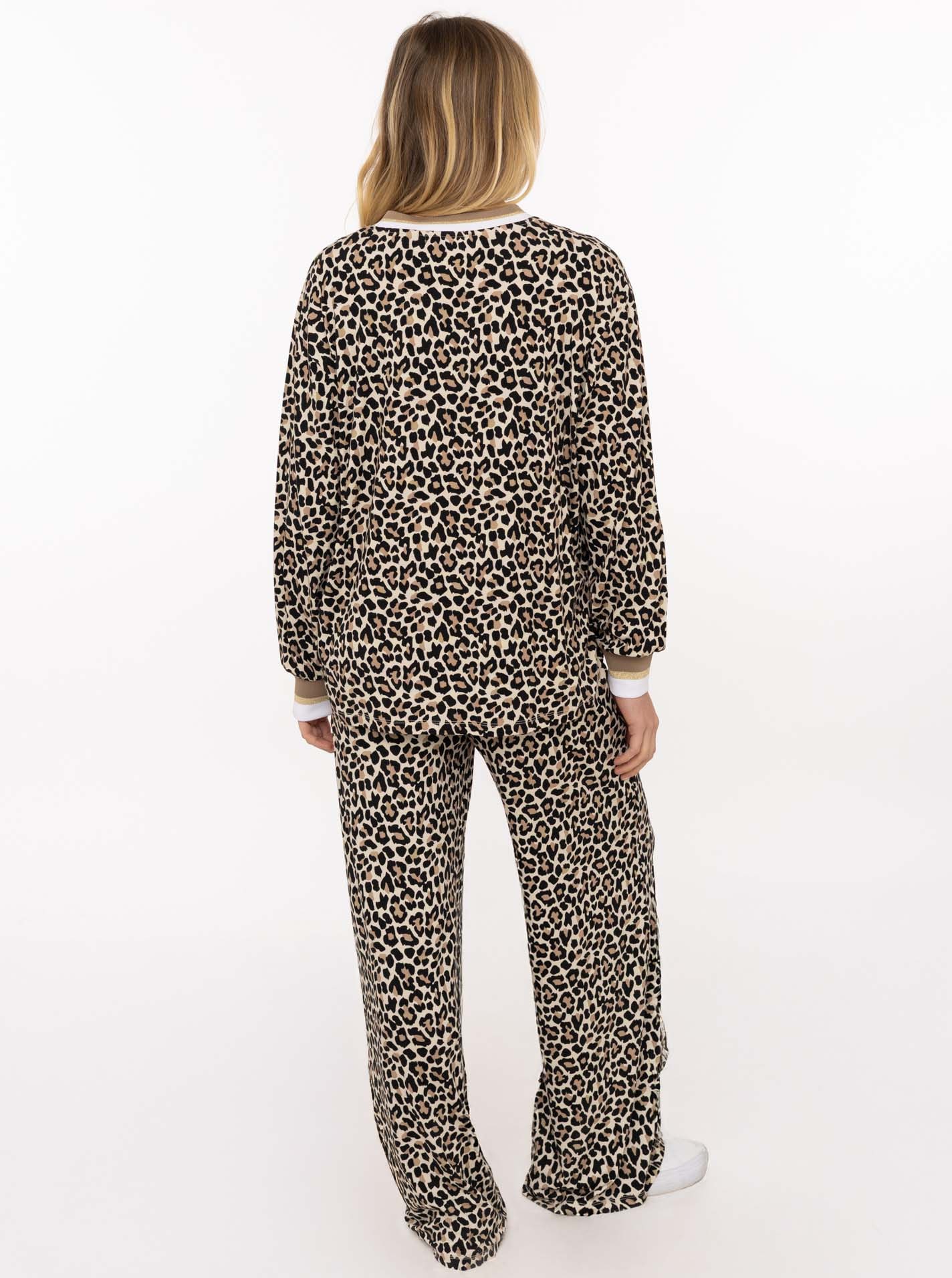 Zwillingsherz Stoffhose »"Leo"«  Elastischer Bund, Leomuster, fliessender Stoff, leichtes Material
