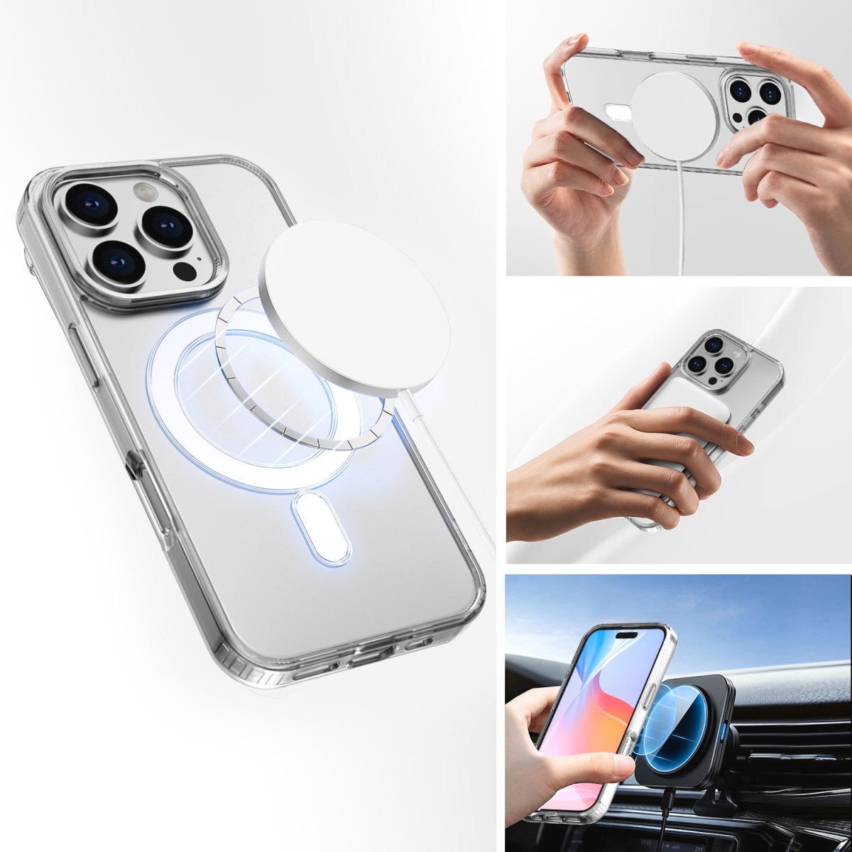 4smarts Handyhülle »360° Premium Protection Set für Apple iPhone 16 Pro Max«, Backcover, Schutzhülle, Handyschutzhülle, Case, Schutzcase, stossfest