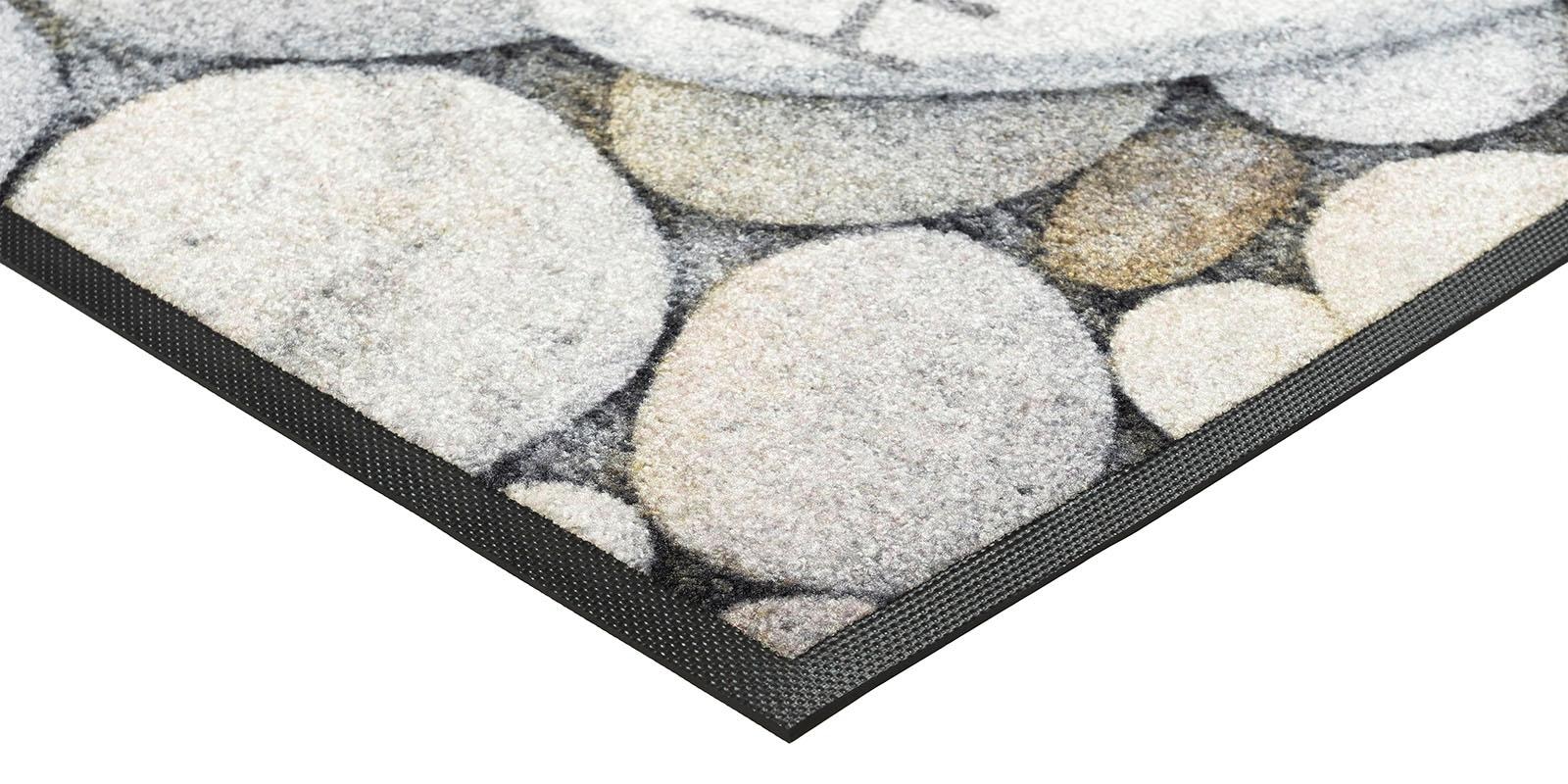 mit Motiv rechteckig, Stones«, Schmutzfangmatte, by Spruch, Fussmatte wash+dry Kieselsteine, »Pebble Kleen-Tex rutschhemmend